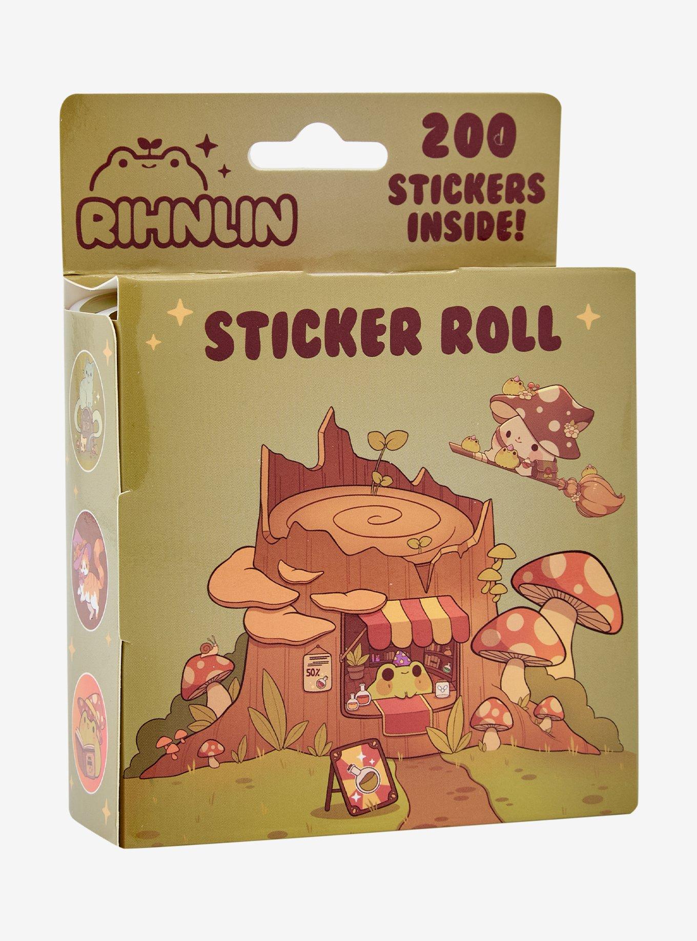 Cottagecore Forest Critters Sticker Roll By Rihnlin, , hi-res