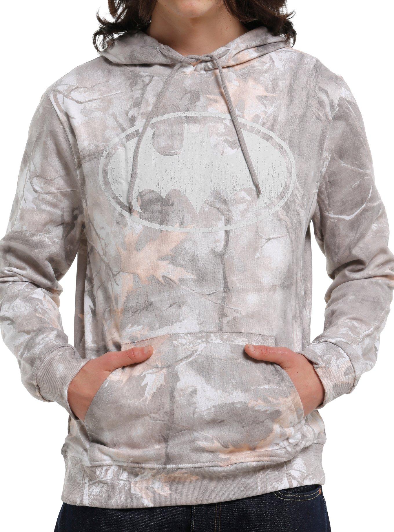 DC Comics Batman Logo Tree Camo Hoodie, , hi-res
