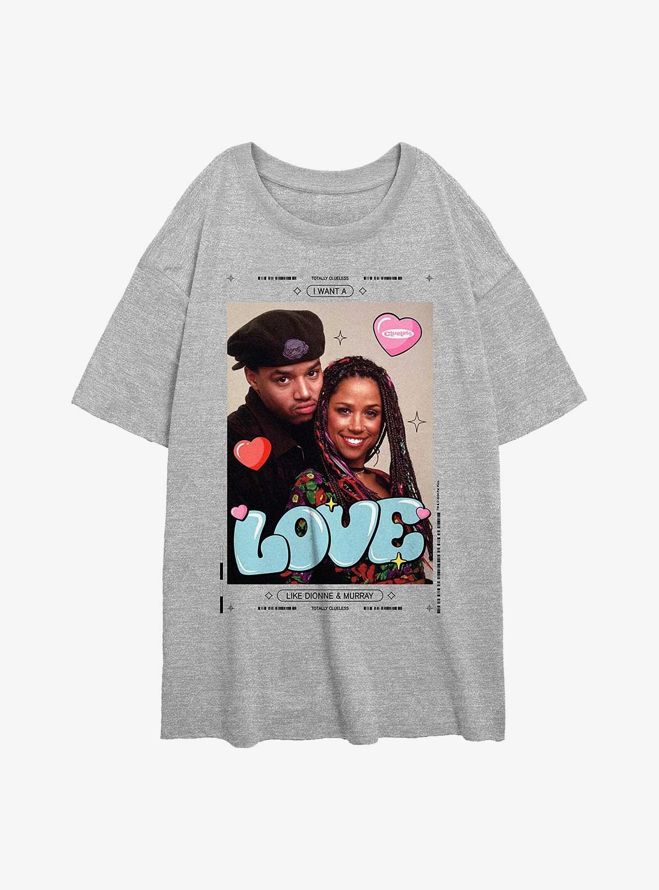 Clueless I Want A Love Like Dionne And Murray Girls Oversized T-Shirt, , hi-res