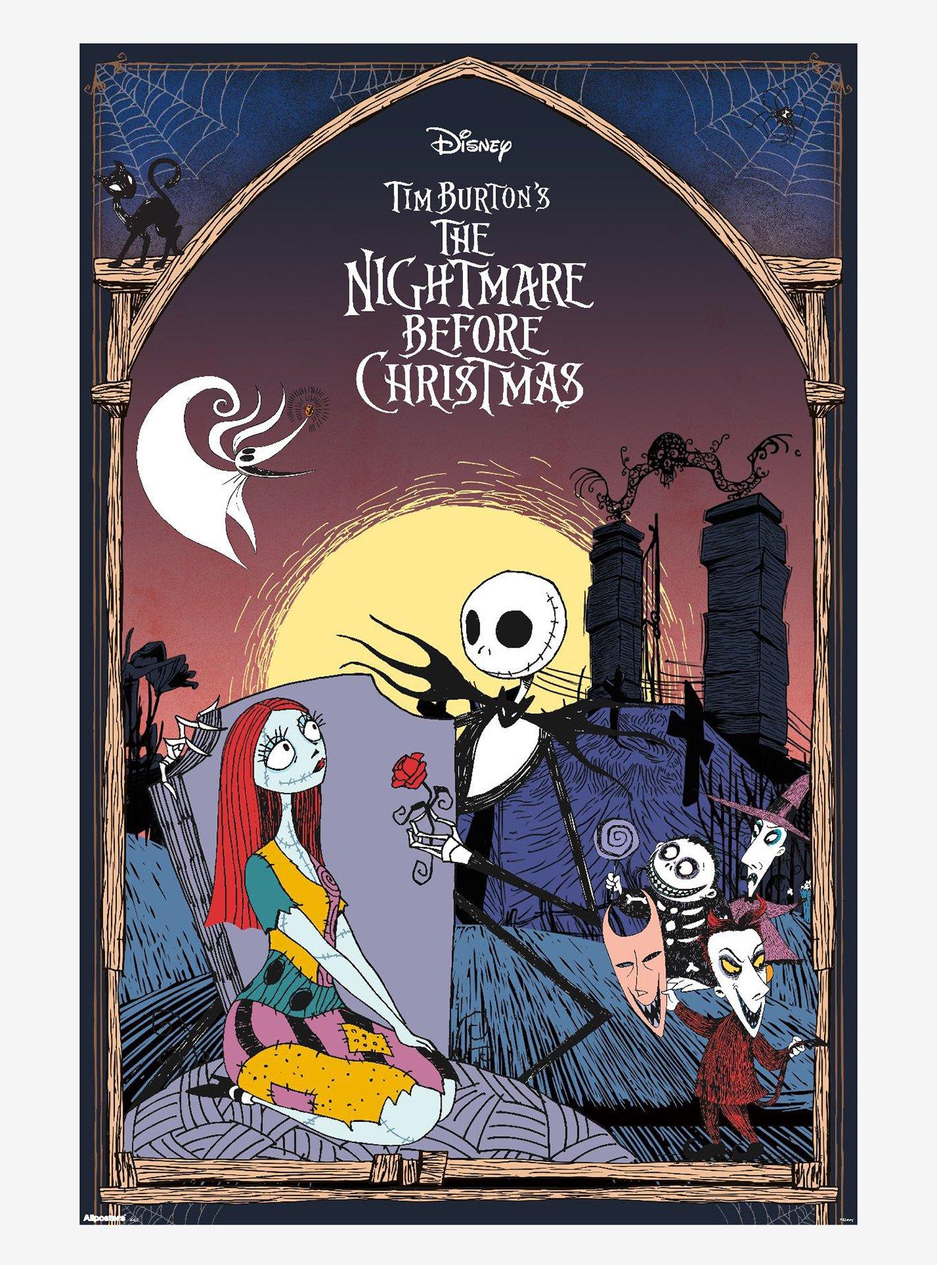 The Nightmare Before Christmas Graveyard Romance Poster, , hi-res