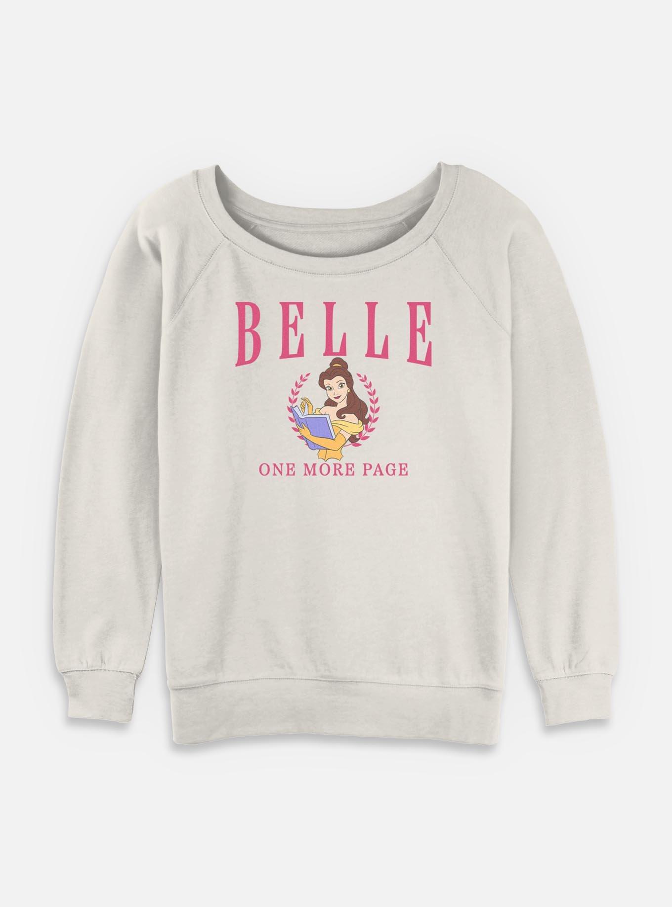Disney Princesses Belle Collegiate Womens Slouchy Sweatshirt, , hi-res