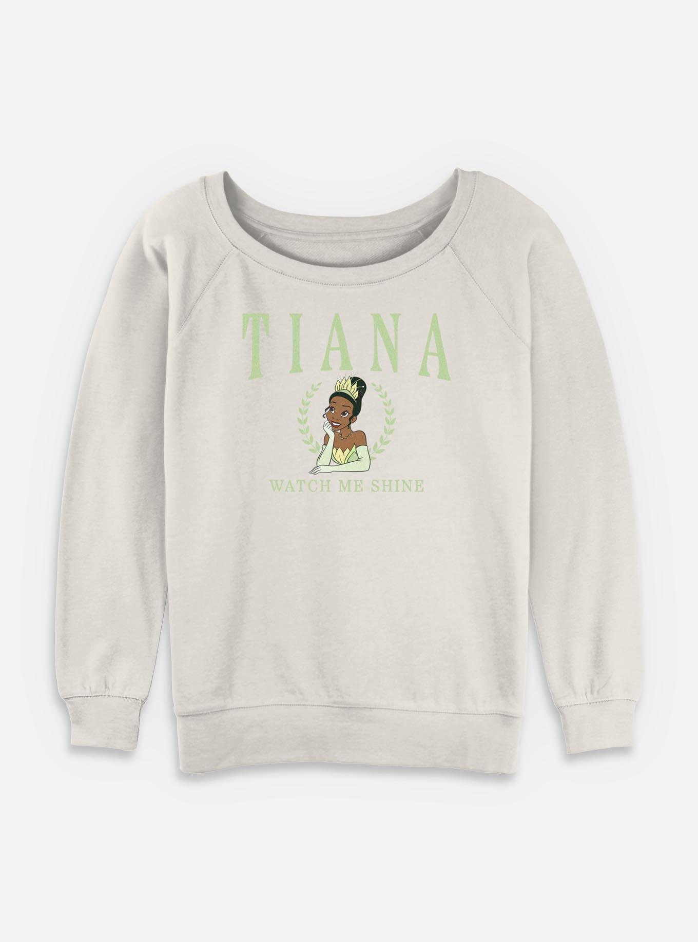 Disney Princesses Tiana Collegiate Womens Slouchy Sweatshirt, , hi-res