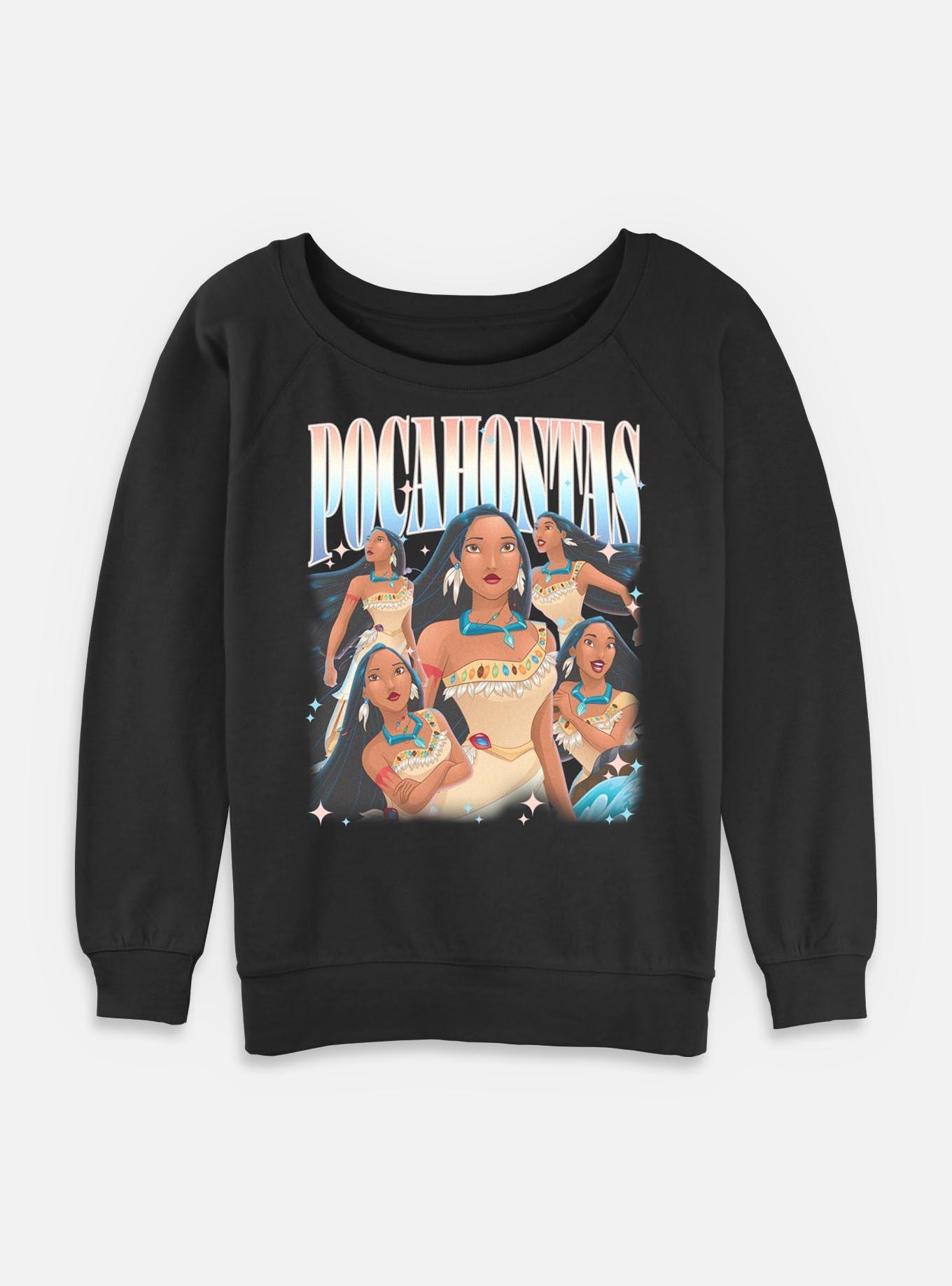 Disney Princesses Pocahontase Retro Womens Slouchy Sweatshirt, , hi-res