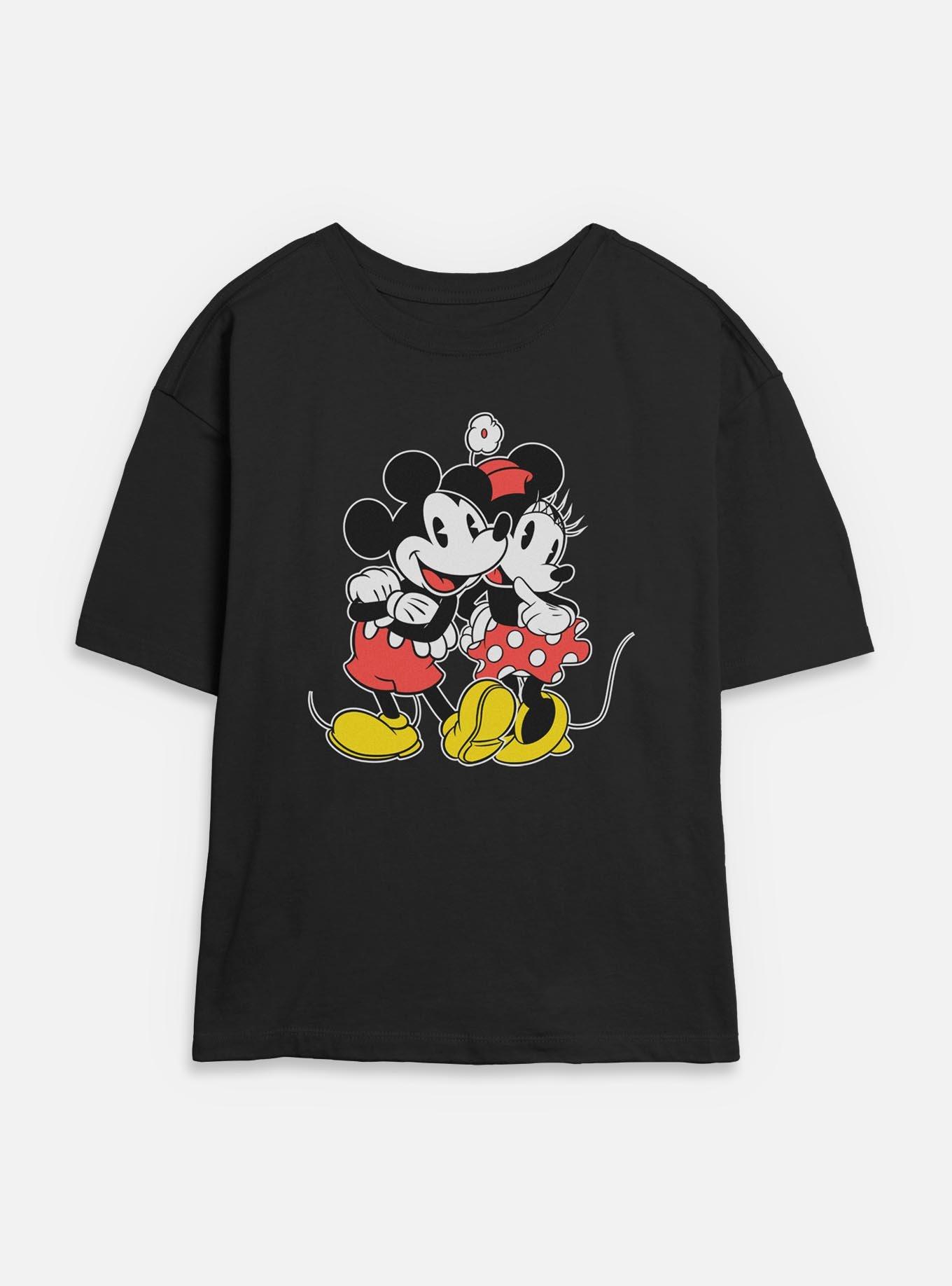 Disney Mickey Mouse & Minnie Mouse Lovers Womens Skimmer T-Shirt, , hi-res