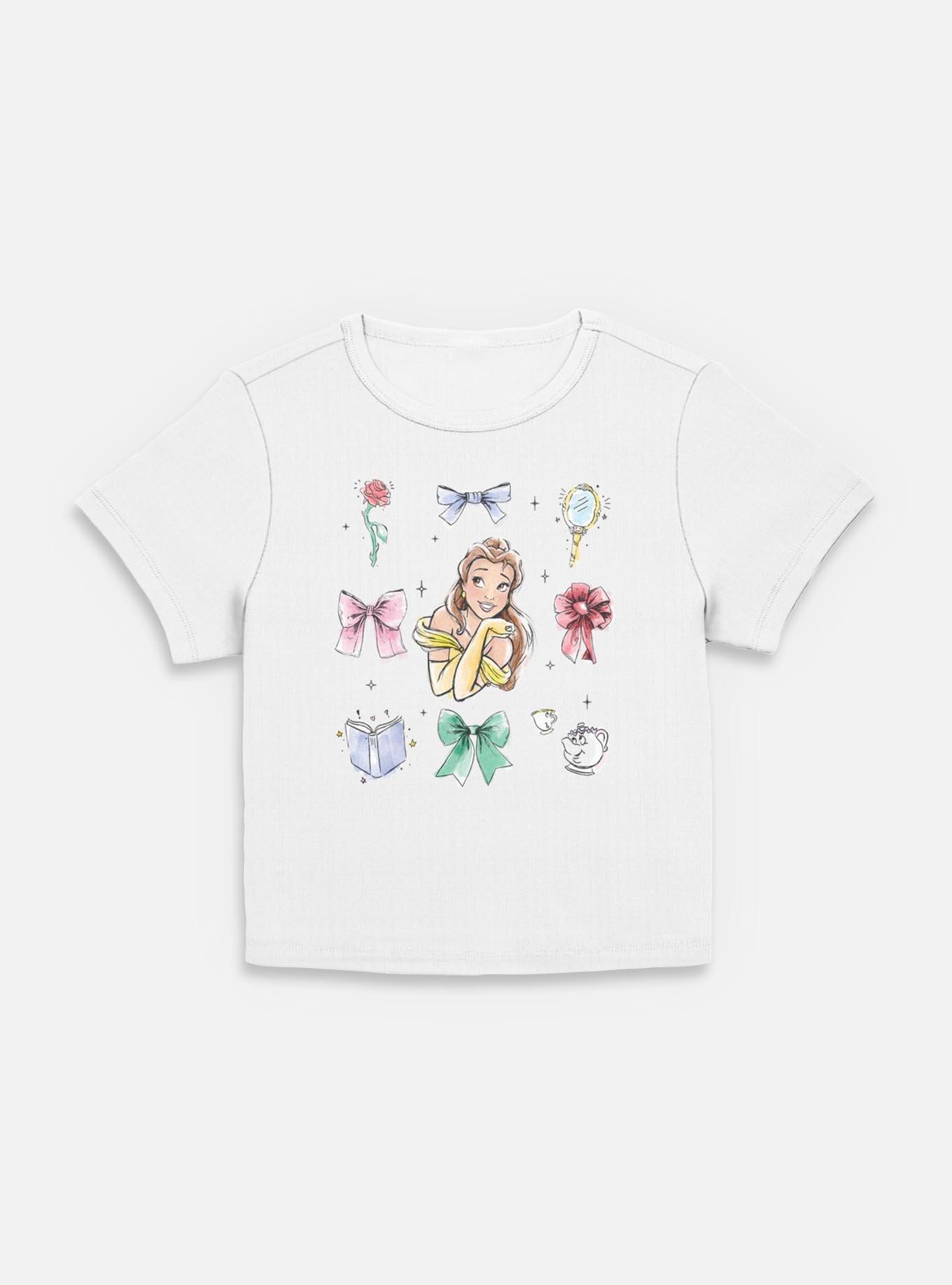 Disney Princesses Belle Bows Women Baby T-Shirt, , hi-res