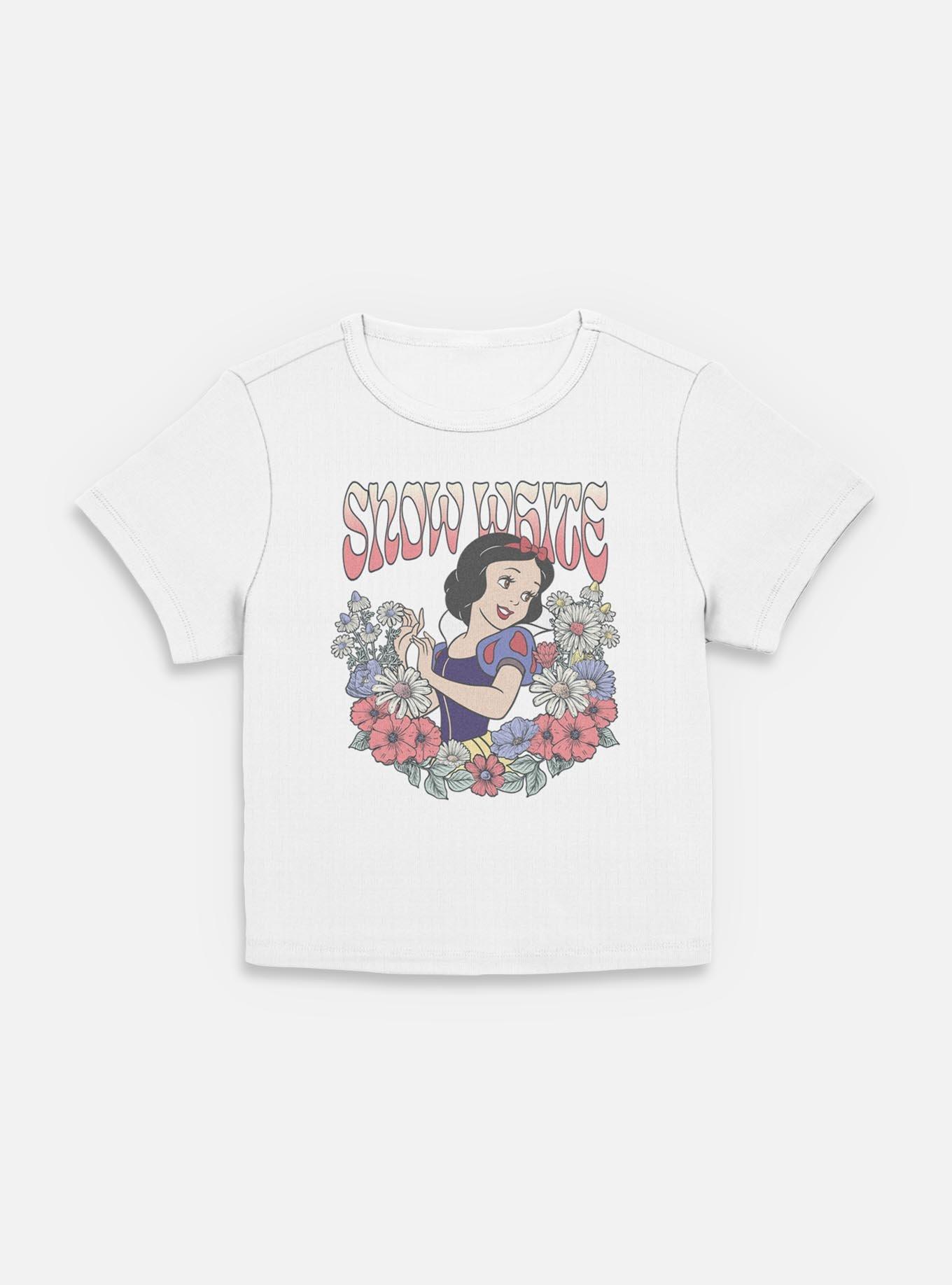 Disney Princesses Snow White Floral Wreath Women Baby T-Shirt, , hi-res