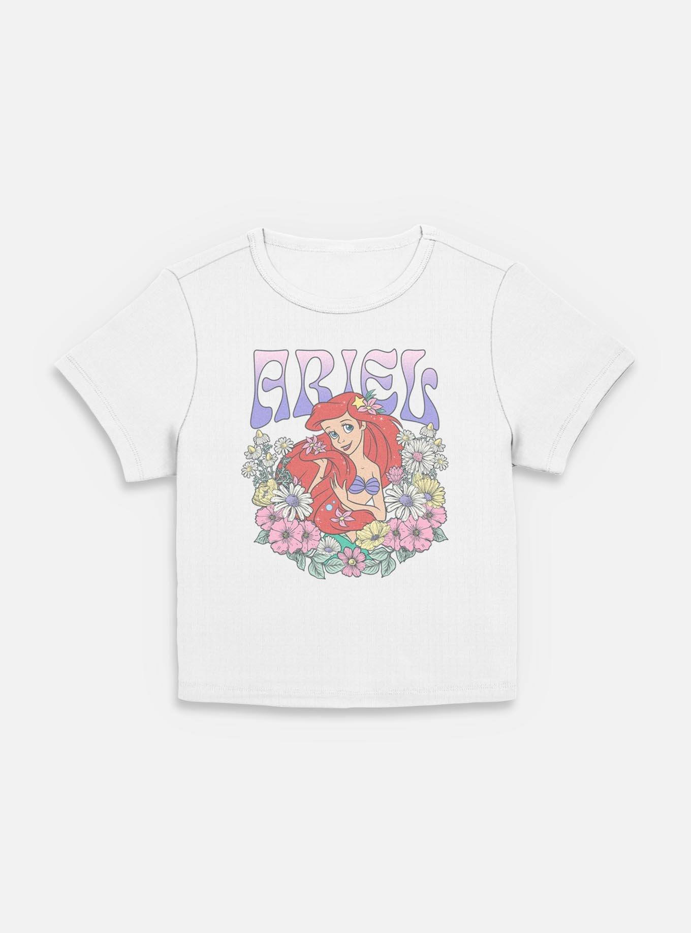 Disney Princesses Ariel Floral Wreath Women Baby T-Shirt, , hi-res