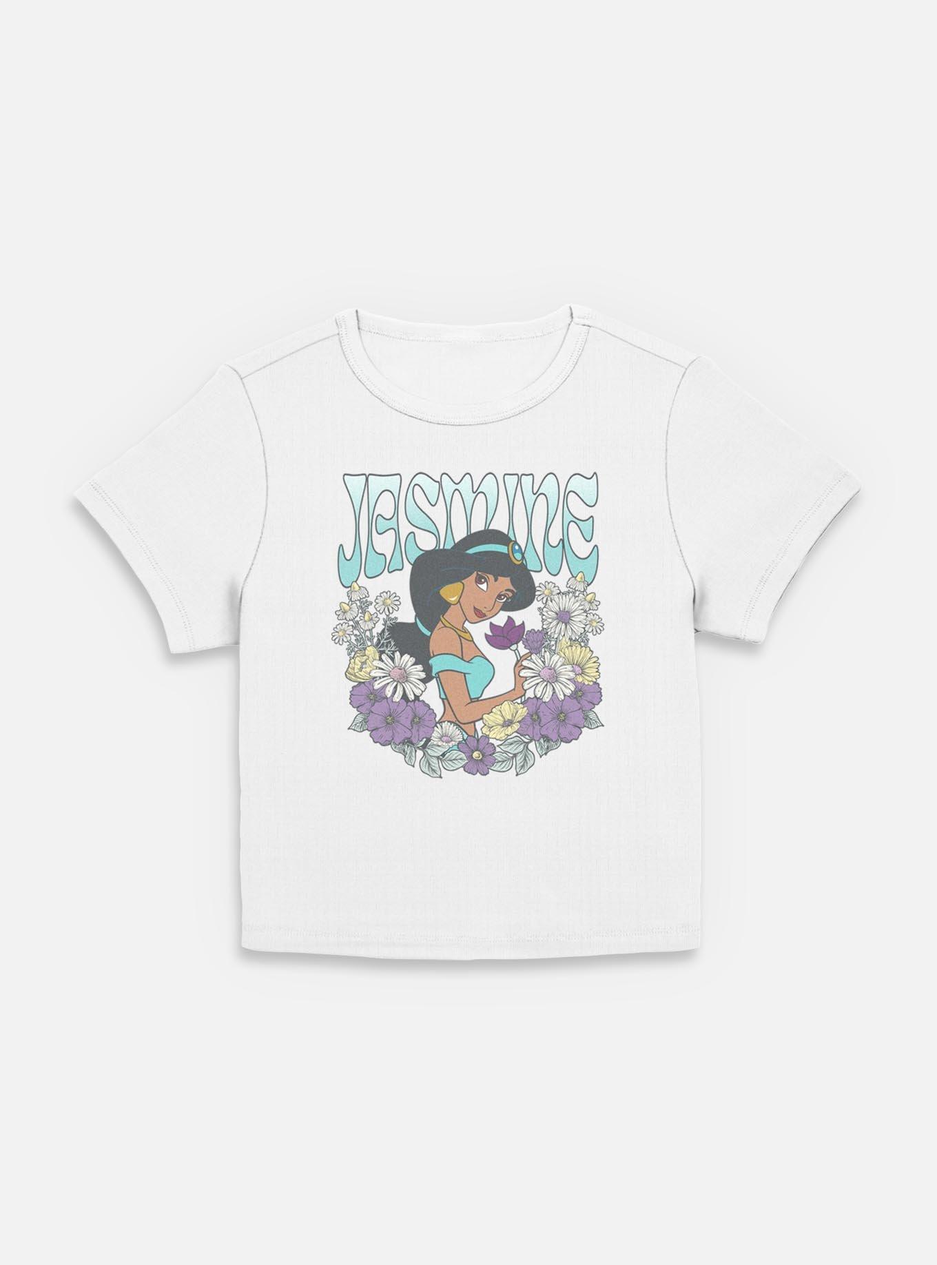 Disney Princesses Jasmine Floral Wreath Women Baby T-Shirt, , hi-res