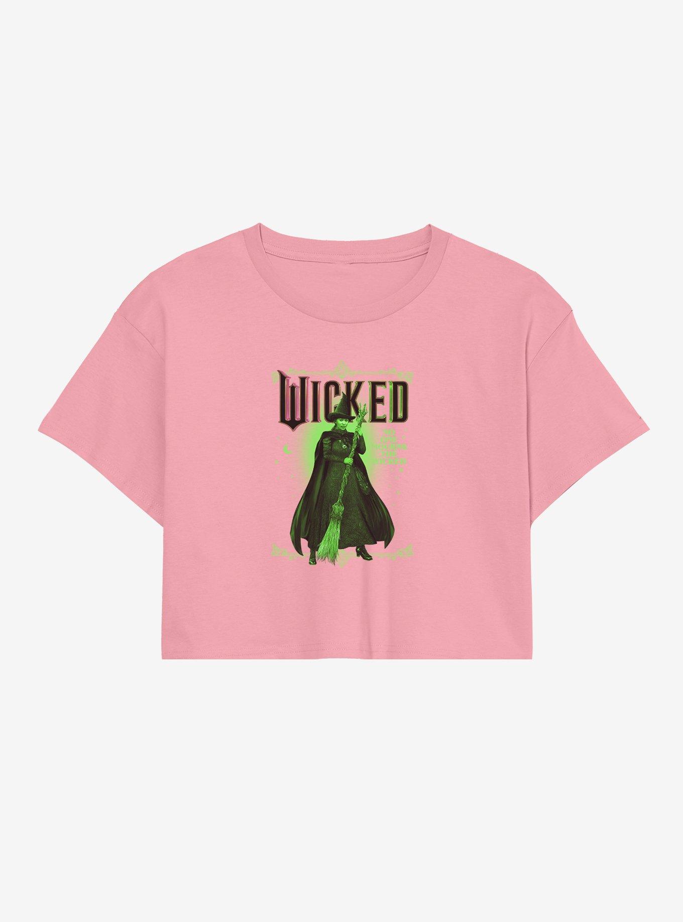 Wicked Elphaba No One Mourns The Wicked Girls Crop T-Shirt, , hi-res