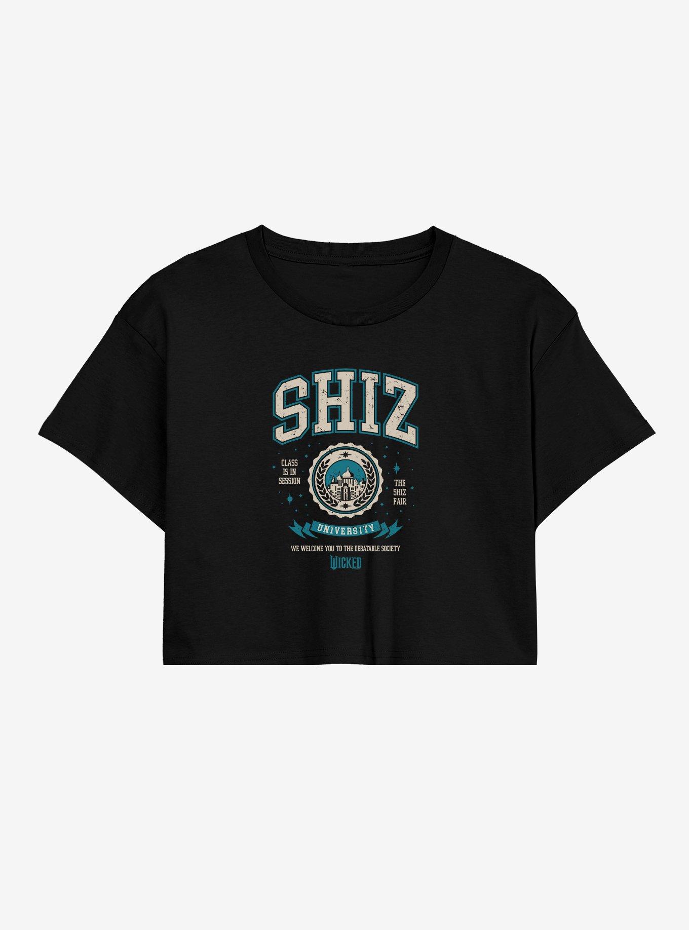 Wicked Shiz University Girls Crop T-Shirt, , hi-res