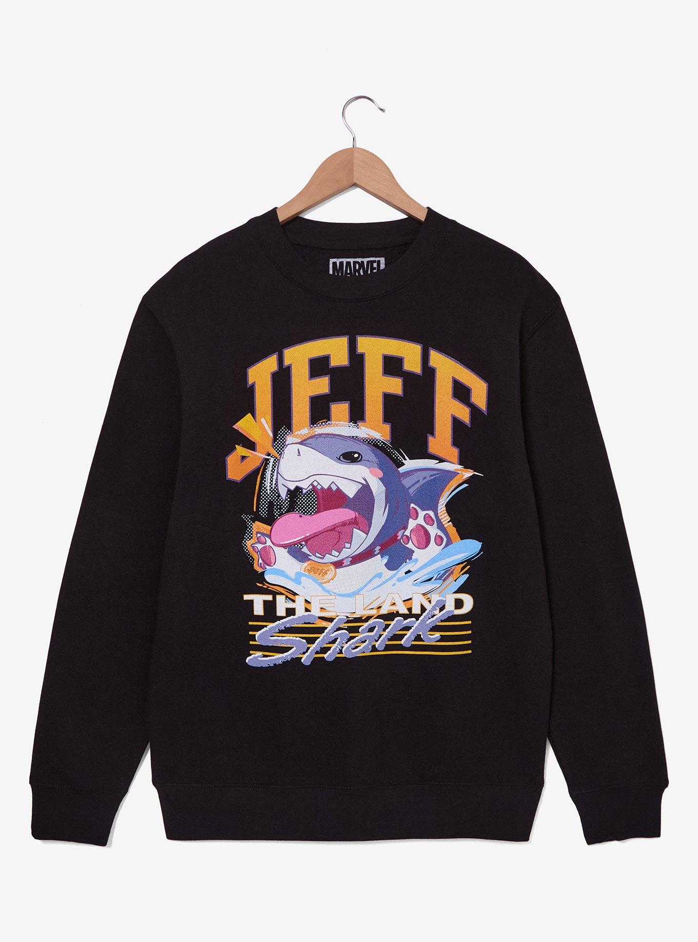 Marvel Rivals Jeff the Land Shark Crewneck — BoxLunch Exclusive, , hi-res