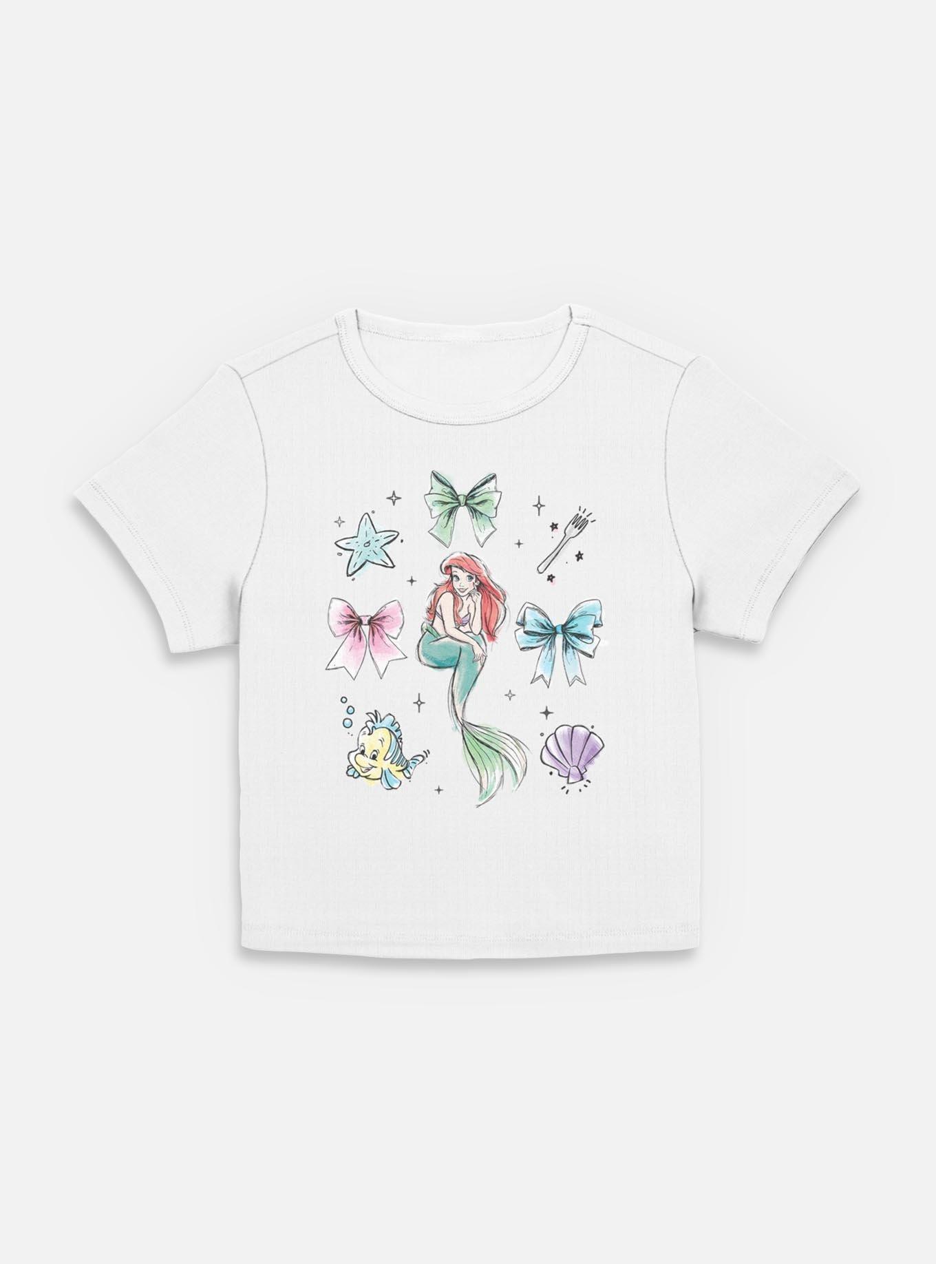Disney Princesses Ariel Bows Women Baby T-Shirt, EGRET, hi-res