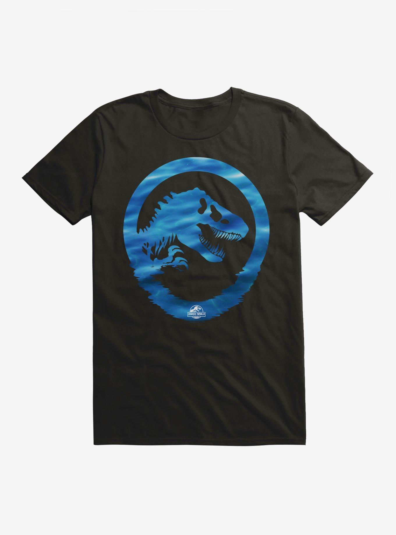 Jurassick World Rebirth Aqua Logo T-Shirt