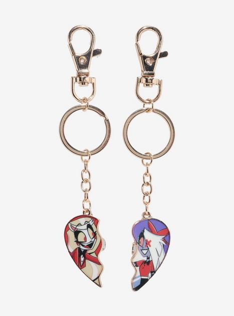 Hazbin Hotel Chaggie Heart Keychain Set | Hot Topic