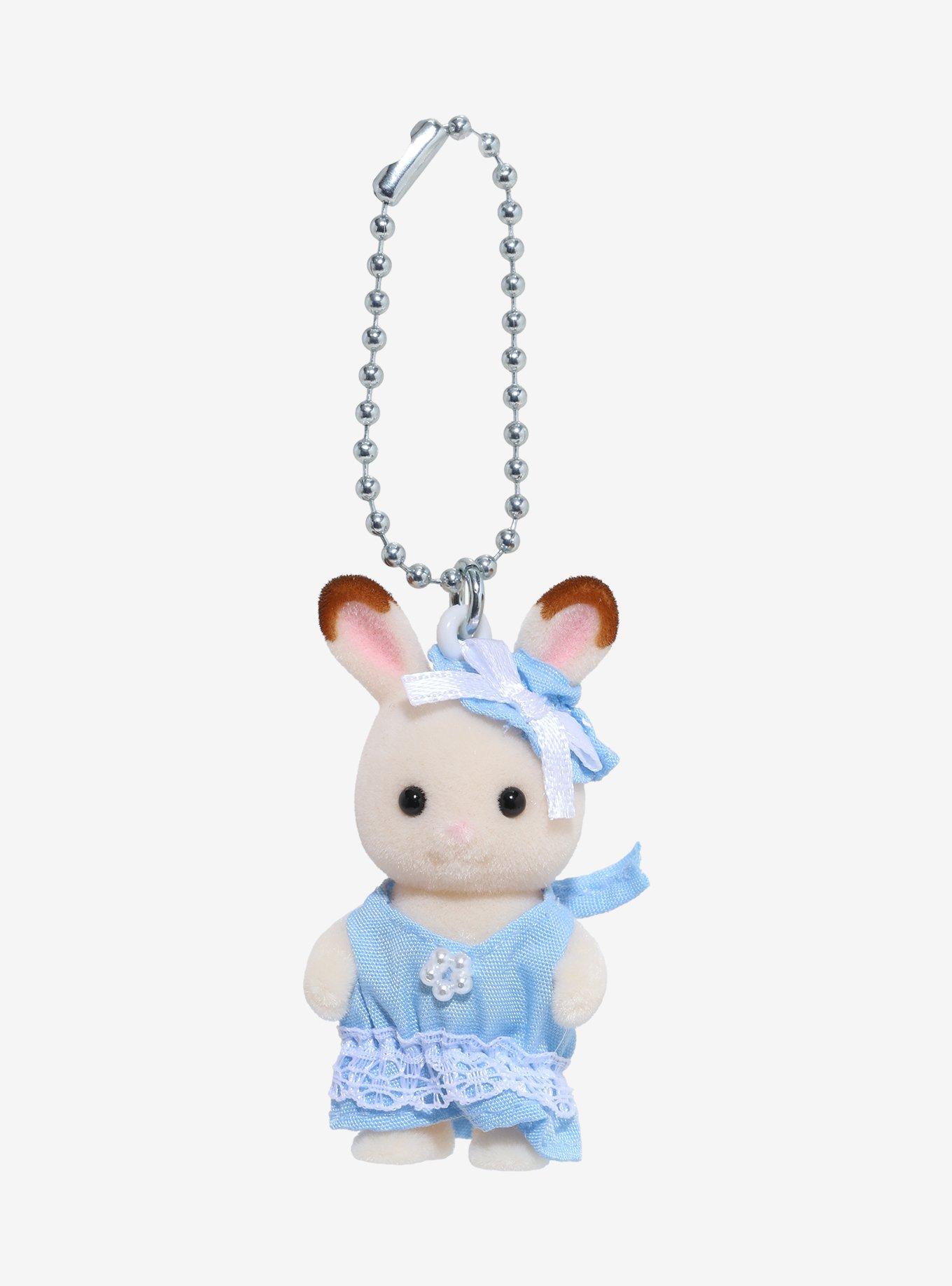 Calico Critters Bluebell Chocolate Rabbit Baby Key Chain, , hi-res
