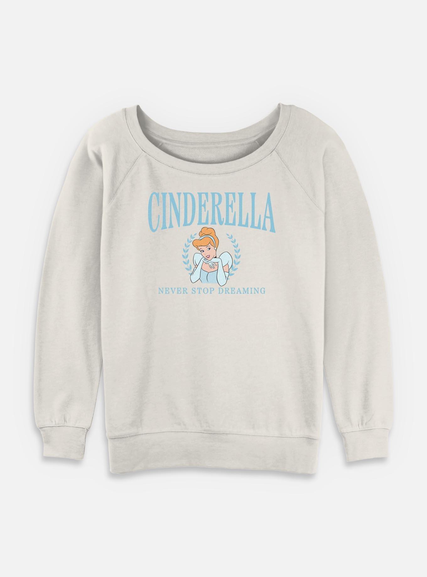 Disney Princesses Cinderella Collegiate Womens Slouchy Sweatshirt, , hi-res