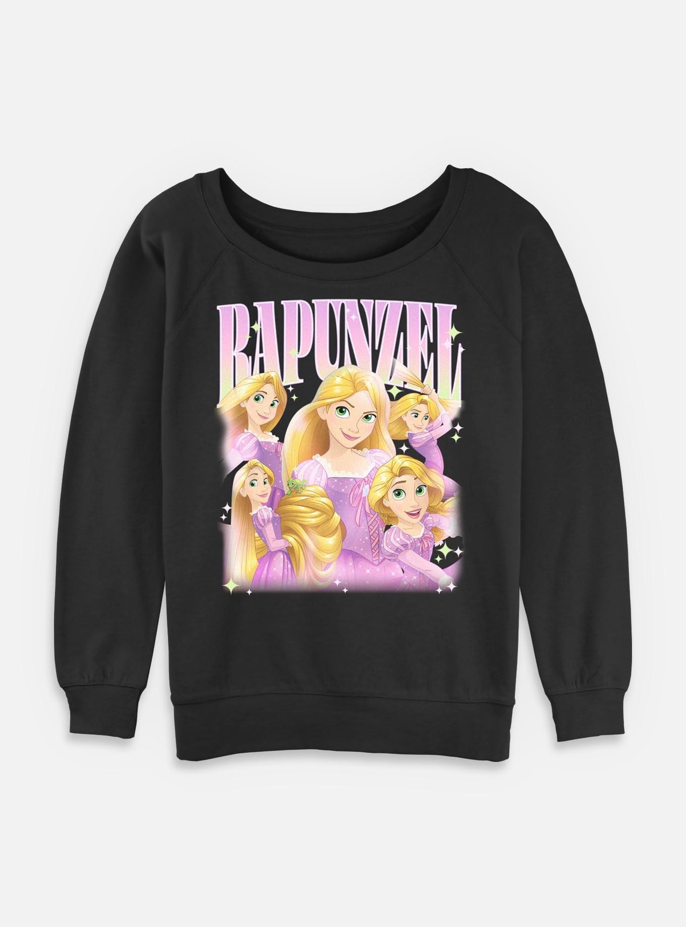 Disney Princesses Retro Rapunzel Womens Slouchy Sweatshirt, , hi-res