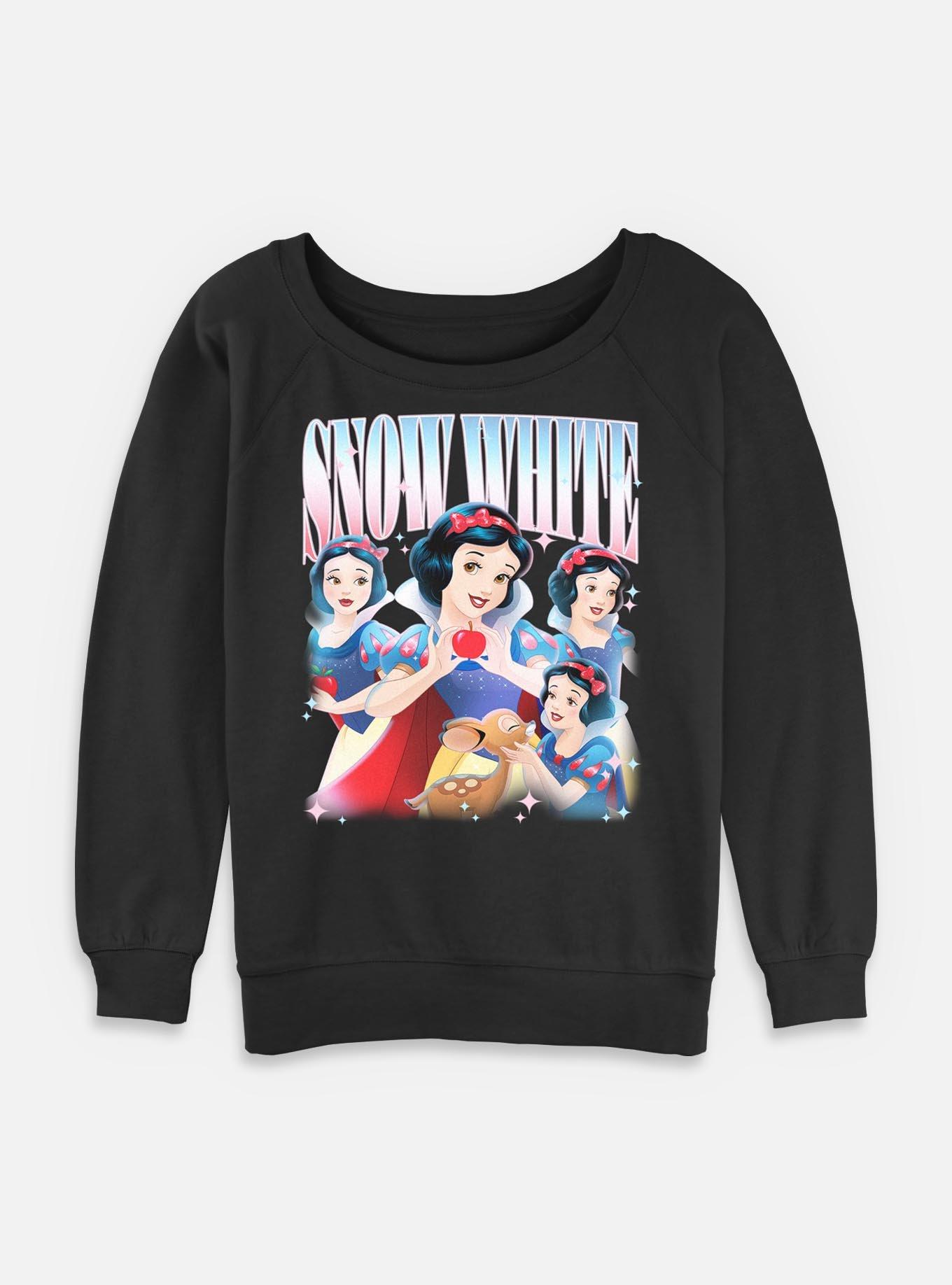 Disney Princesses Retro Snow White Womens Slouchy Sweatshirt, , hi-res
