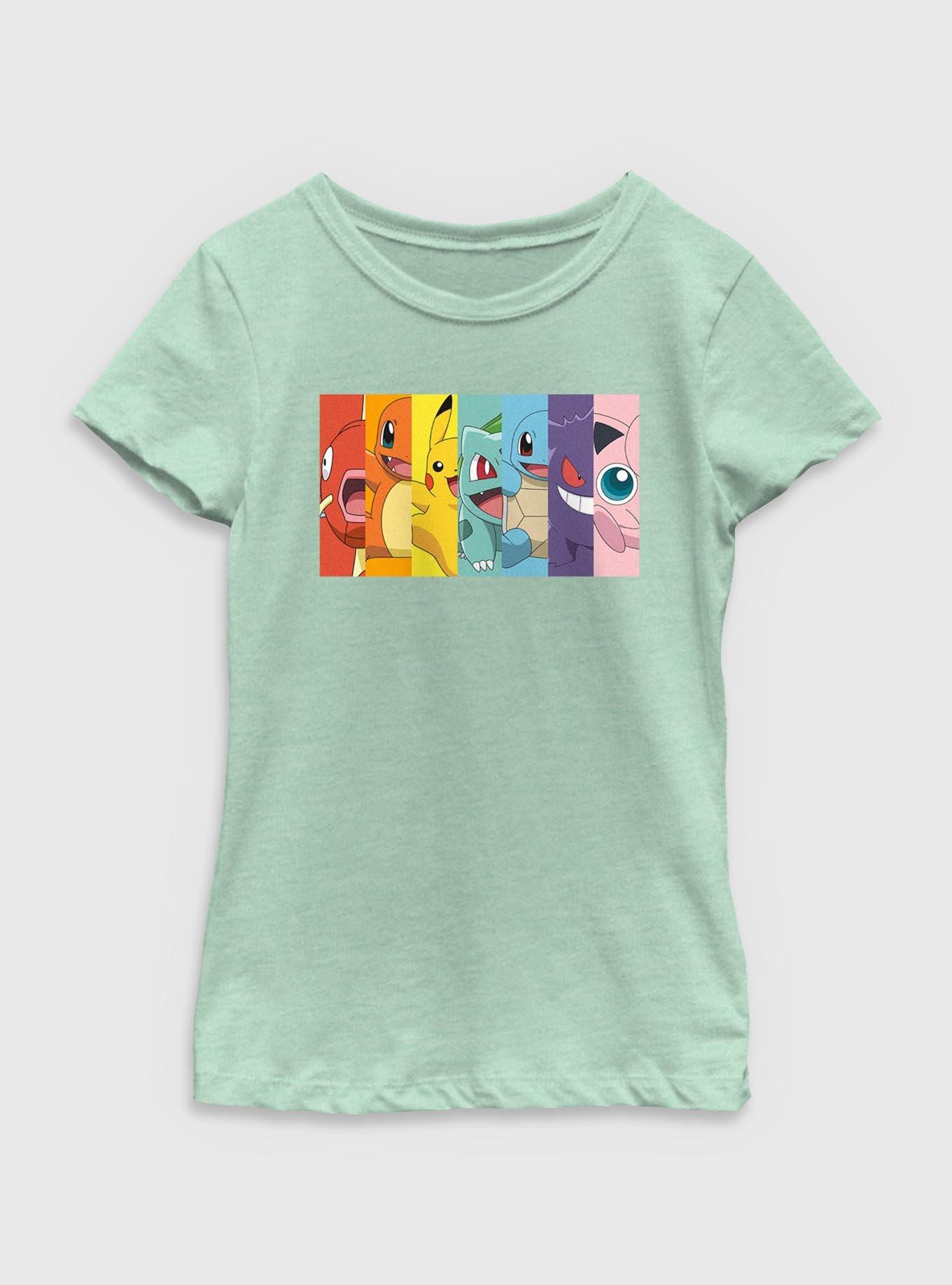 Pokemon Rainbow Panels Youth Girls T-Shirt, , hi-res