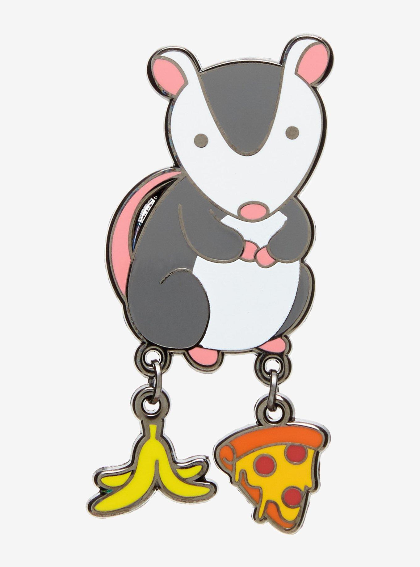Possum Trash Dangle Enamel Pin - BoxLunch Exclusive