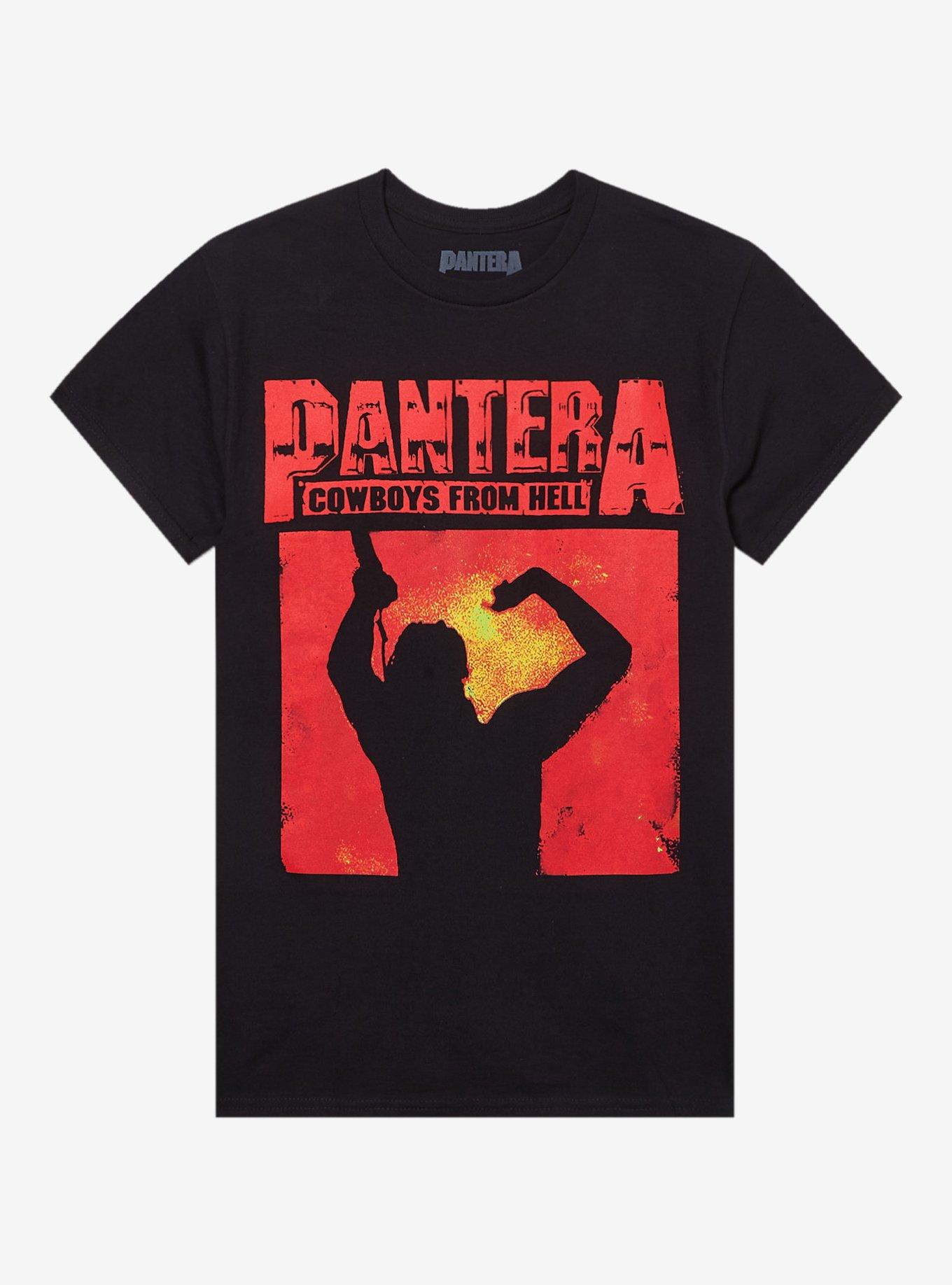 Pantera Cowboys From Hell Silhouette Photo T-Shirt, , hi-res