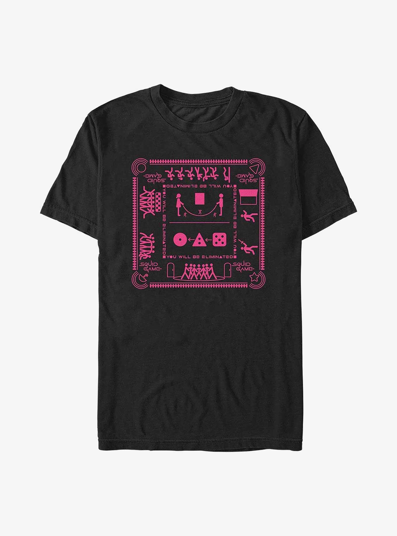 Squid Game You Will Be Eliminated T-Shirt, BLACK, hi-res
