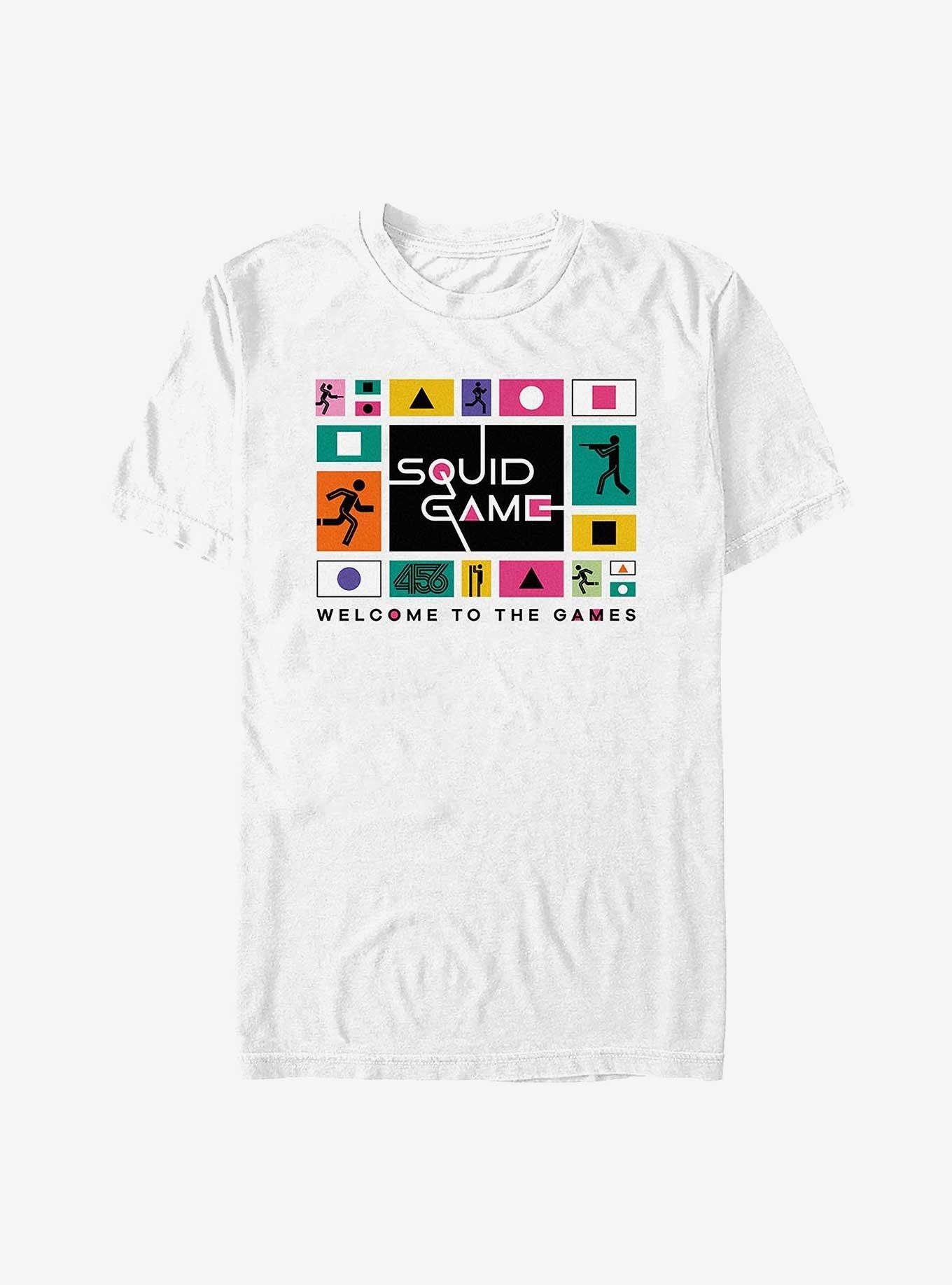 Squid Game Welcome To The Games T-Shirt, WHITE, hi-res