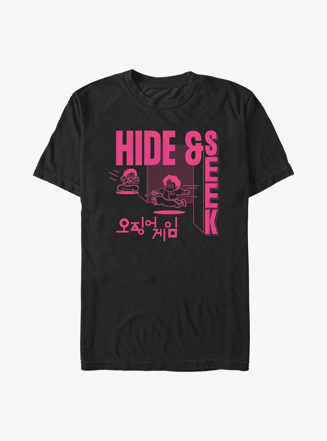 Squid Game Hide And Seek T-Shirt, BLACK, hi-res