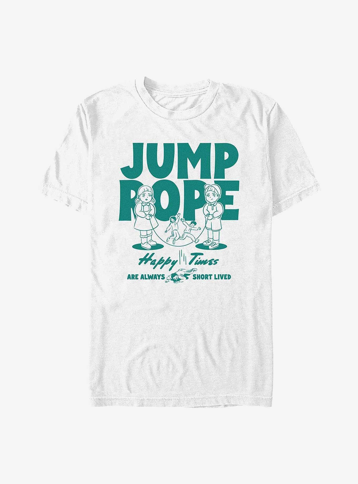 Squid Game Jump Rope Happy Times T-Shirt, WHITE, hi-res