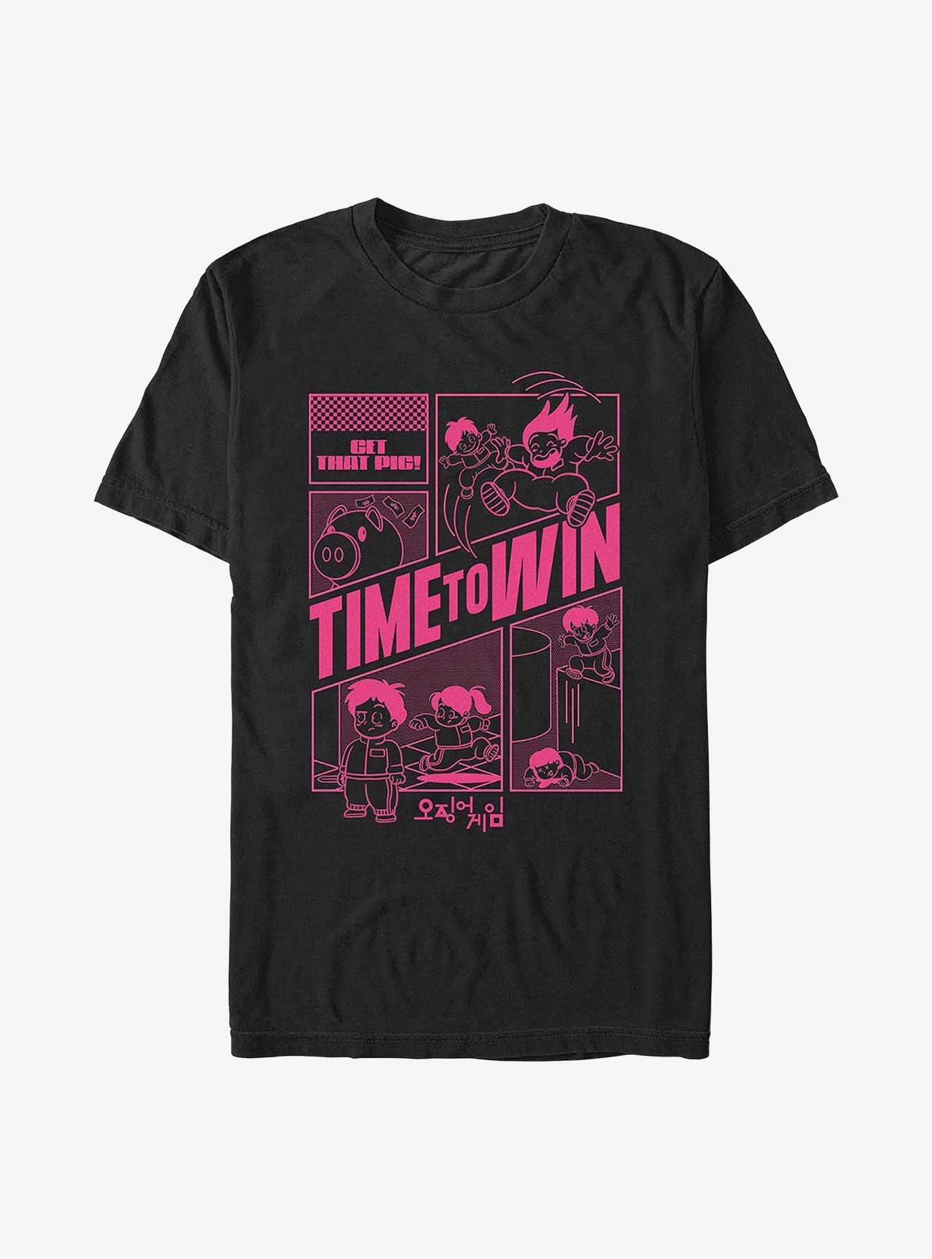 Squid Game Time To Win T-Shirt, BLACK, hi-res