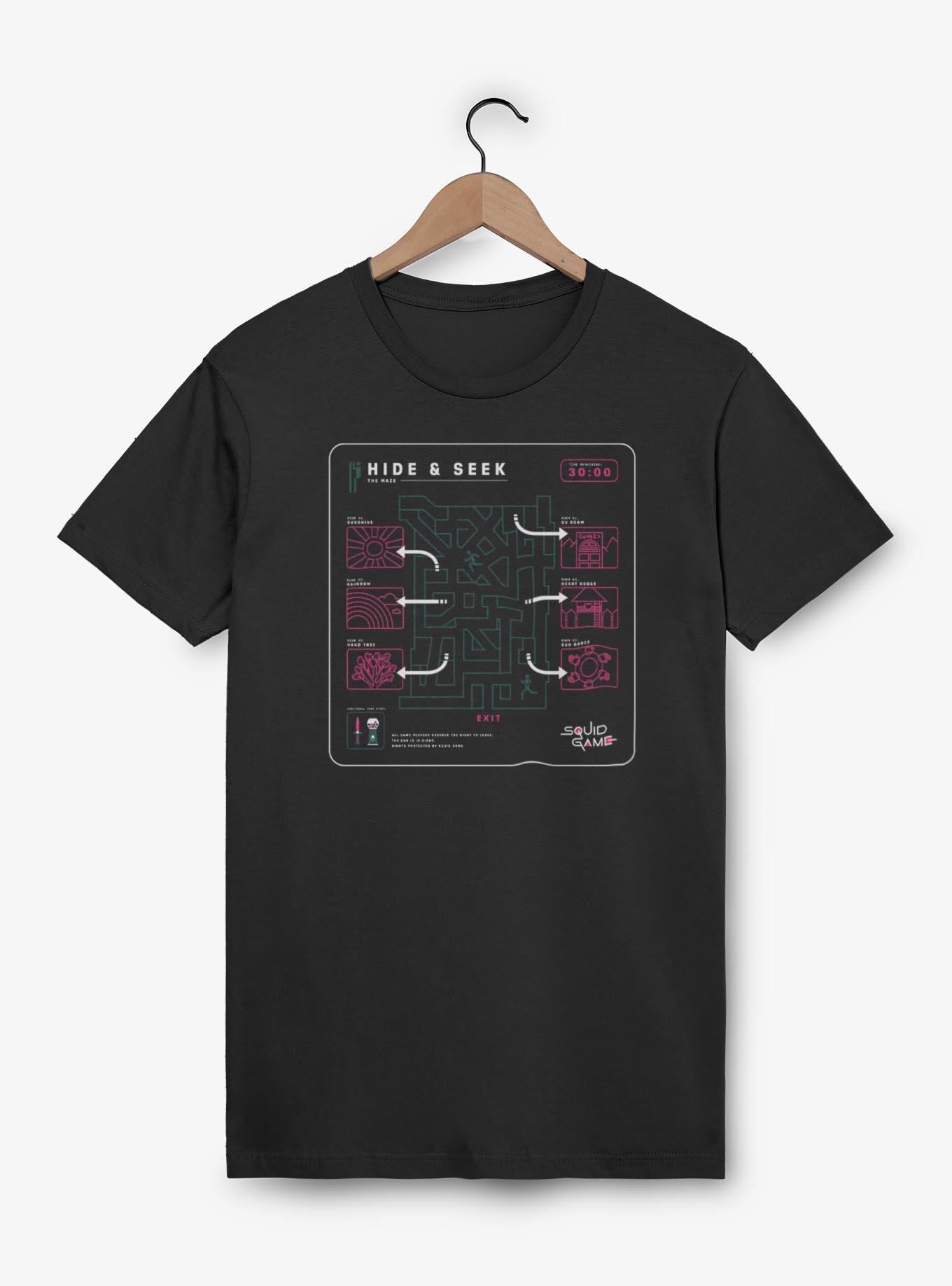 Squid Game Hide And Seek Maze T-Shirt, , hi-res