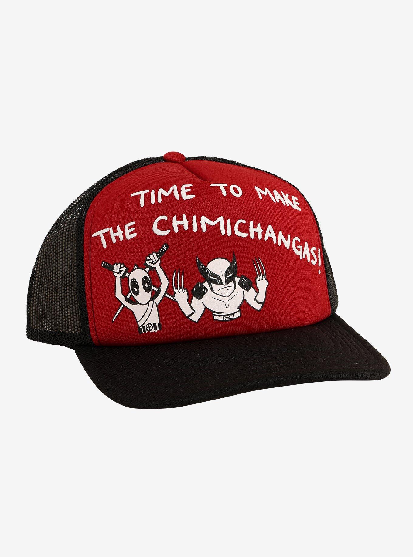 Marvel Deadpool & Wolverine Chimichangas Doodle Trucker Hat, , hi-res