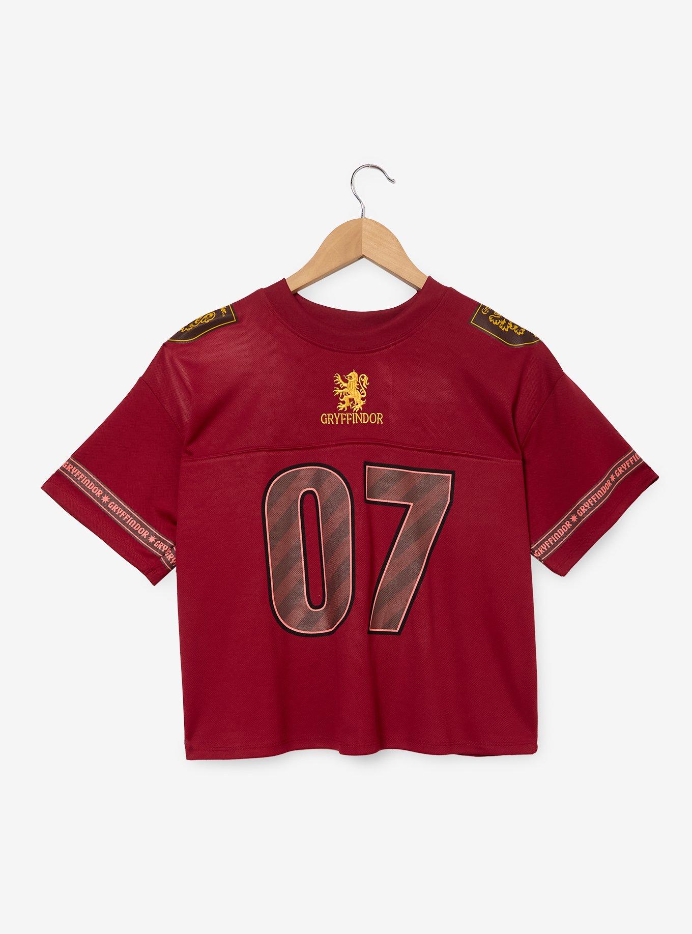Harry Potter Gryffindor Women's Plus Size Cropped Football Jersey - BoxLunch Exclusive, , hi-res