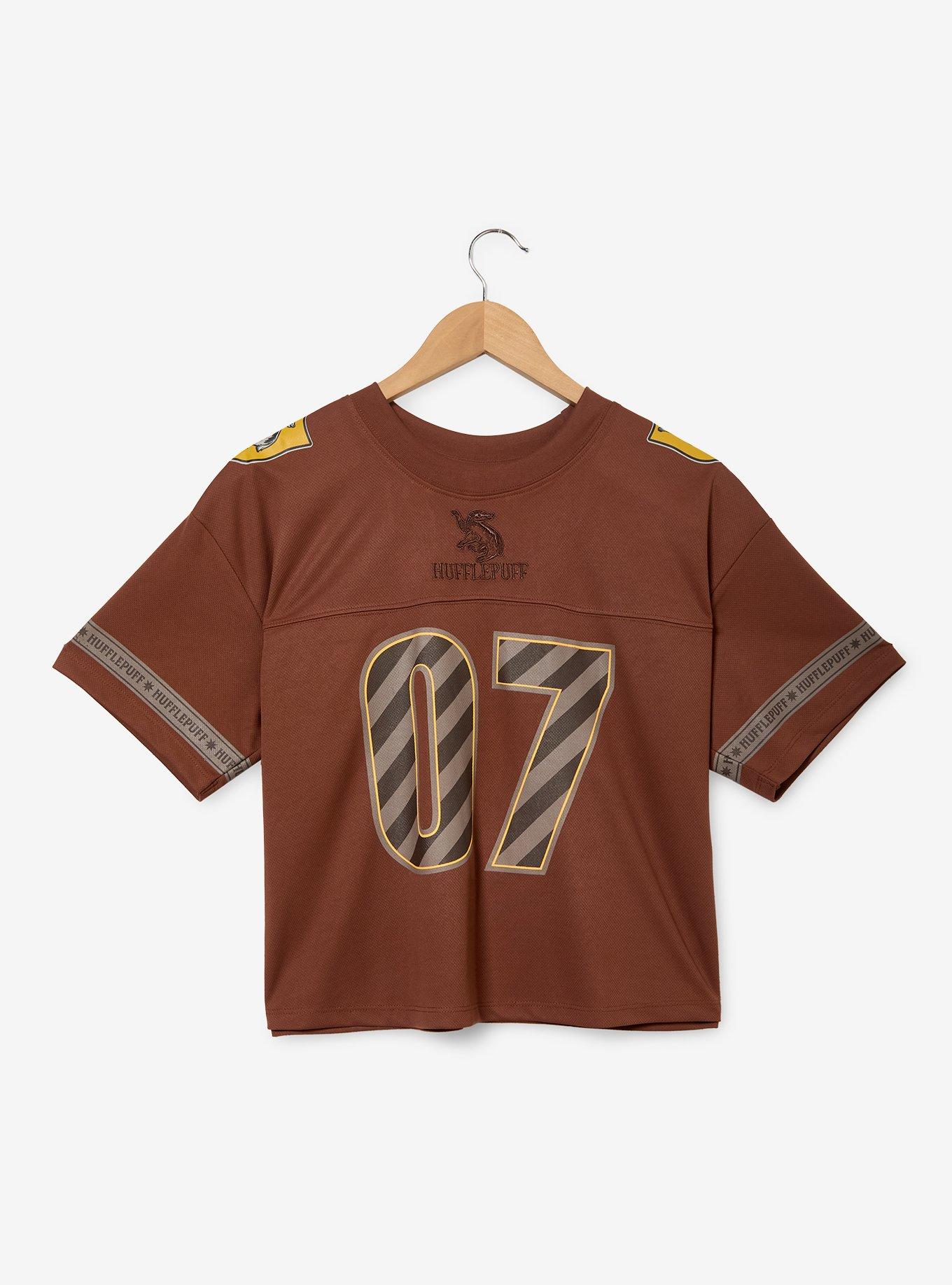 Harry Potter Hufflepuff Women's Cropped Football Jersey - BoxLunch Exclusive, , hi-res