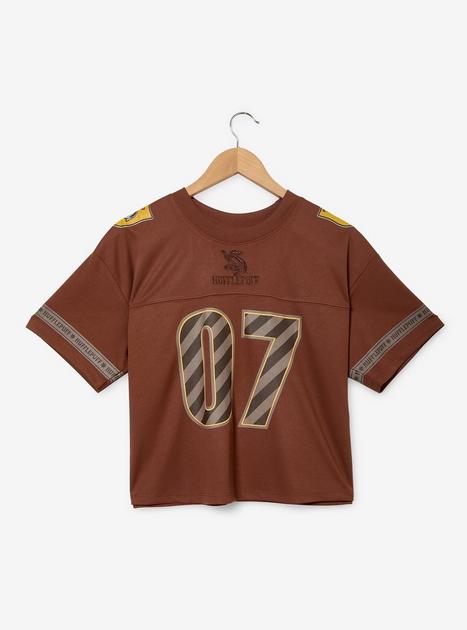 Harry Potter Hufflepuff Women's Cropped Football Jersey - BoxLunch