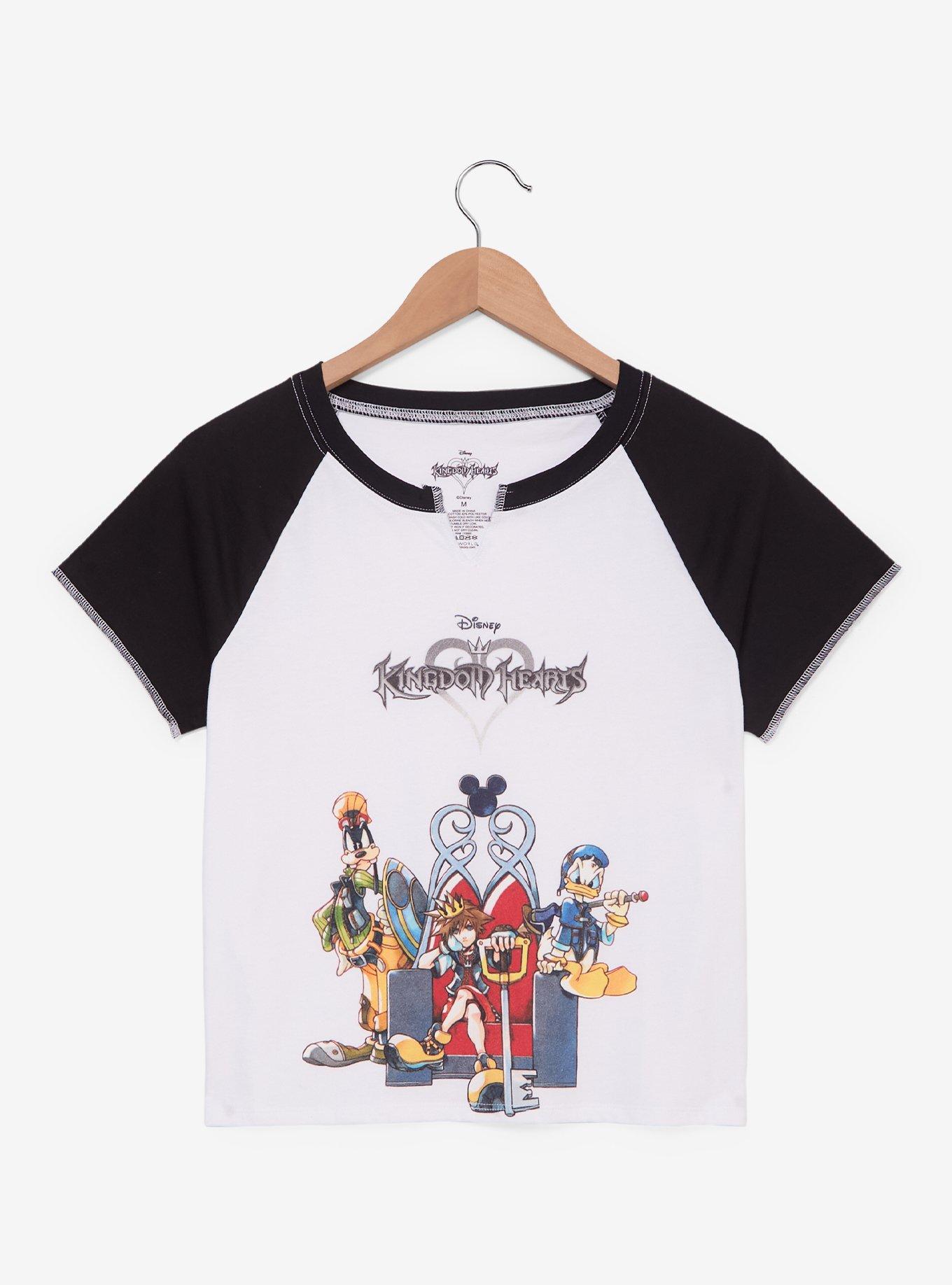 Disney Kingdom Hearts Notch Neck Women's T-Shirt — BoxLunch Exclusive, , hi-res
