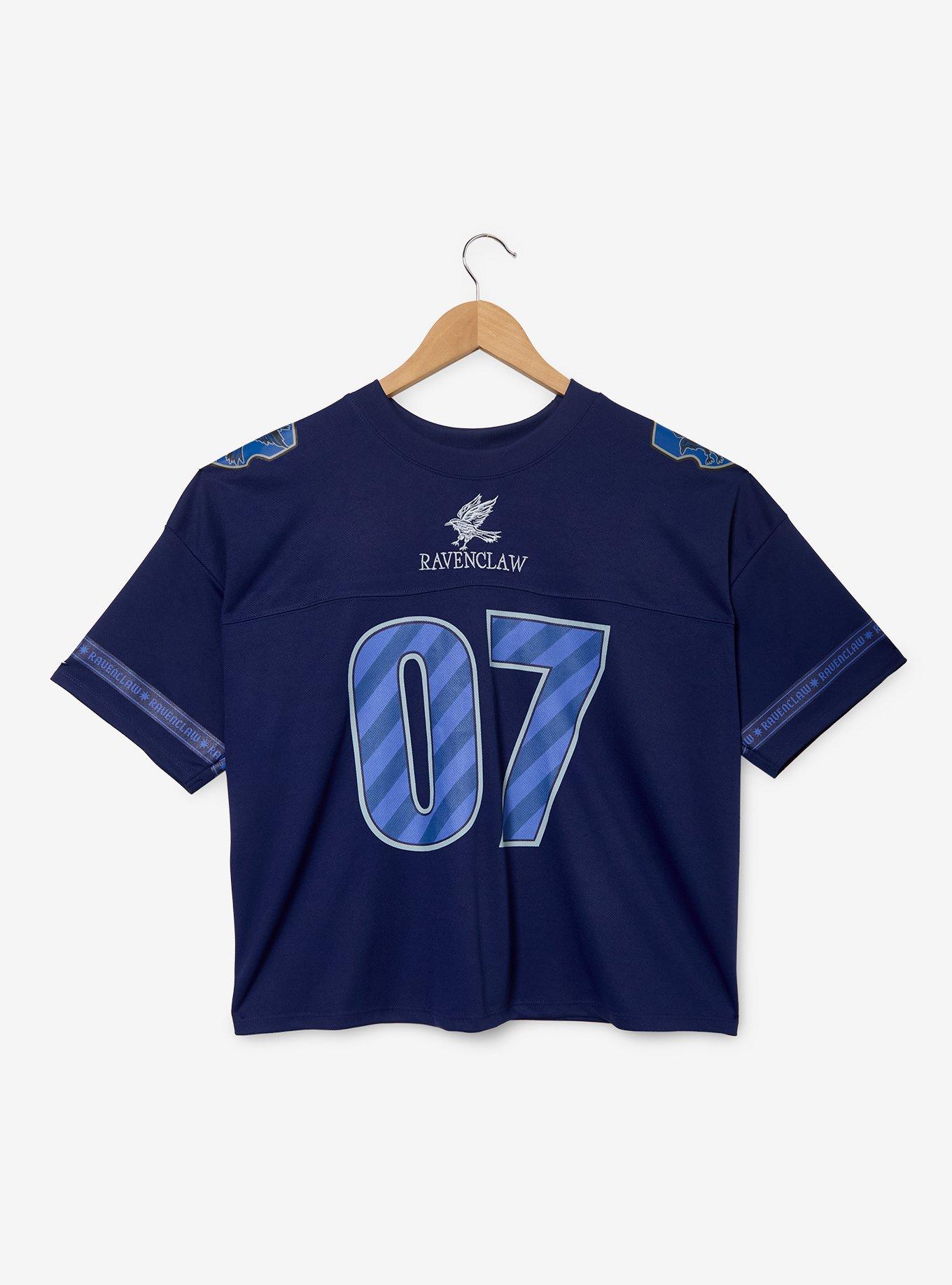 Harry Potter Ravenclaw Women's Plus Size Cropped Football Jersey - BoxLunch Exclusive, , hi-res