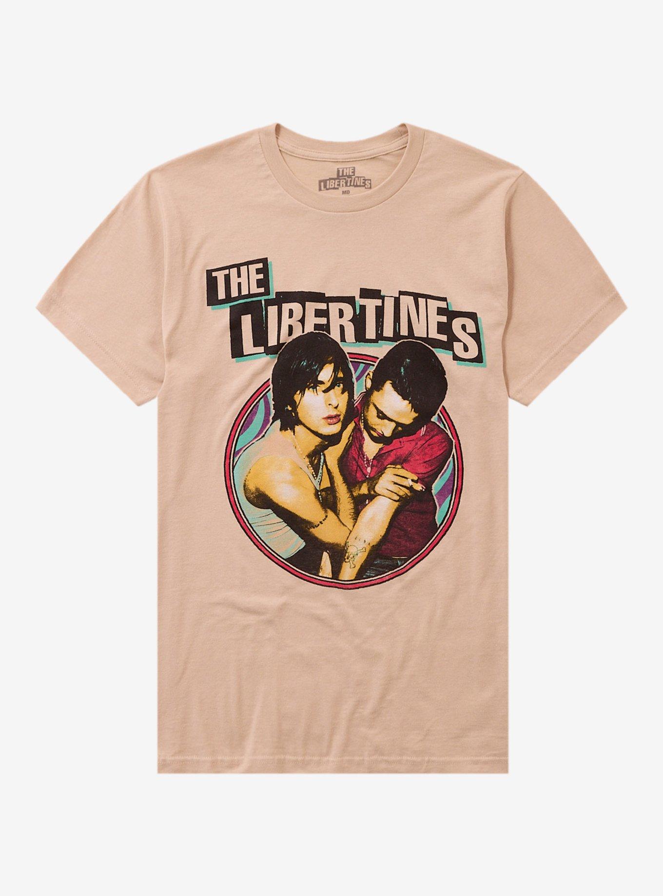 The Libertines Self-Titled Album Cover Boyfriend Fit Girls T-Shirt, NATURAL, hi-res