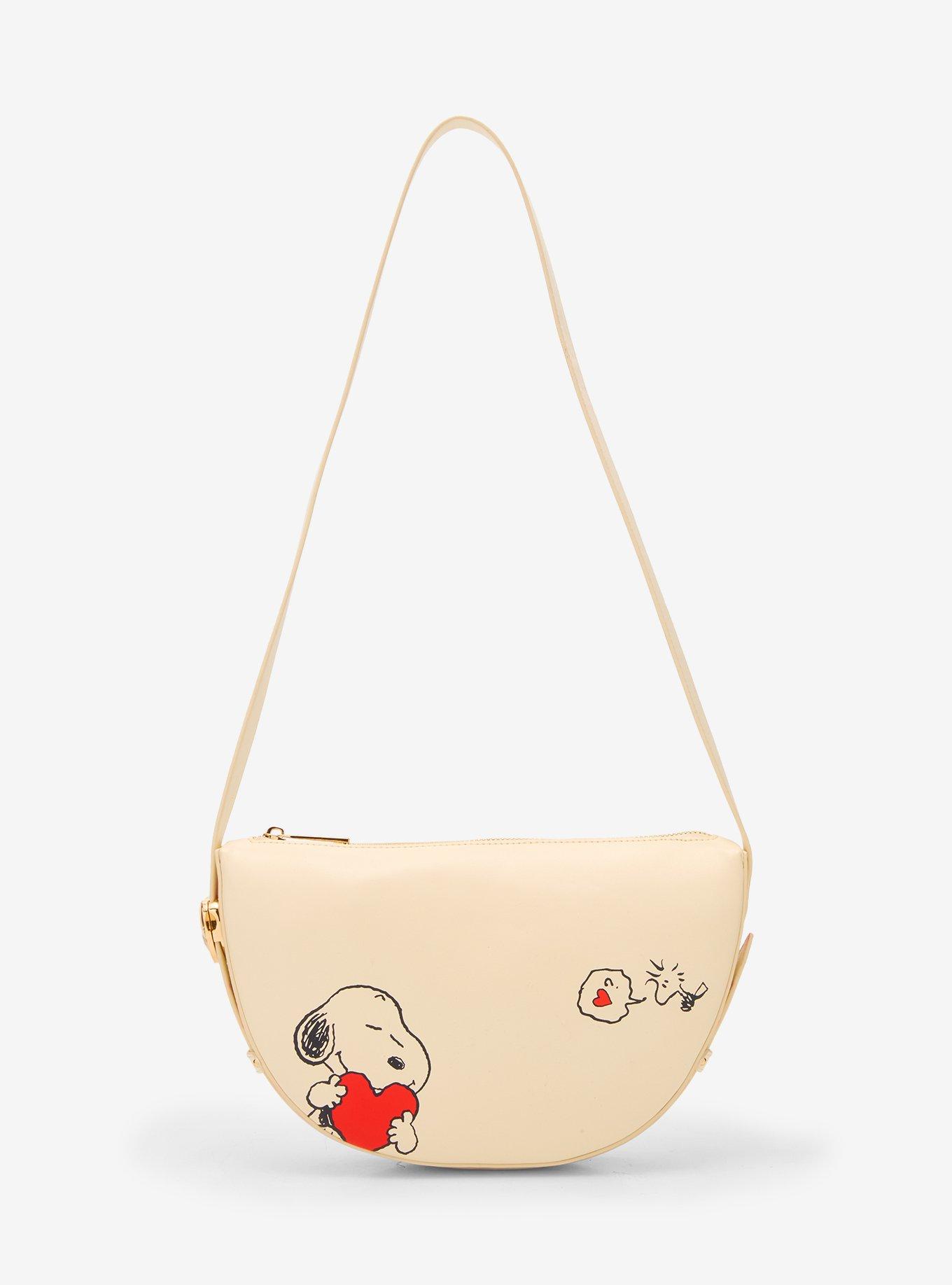 Peanuts Snoopy & Woodstock Heart Crossbody Bag, , hi-res