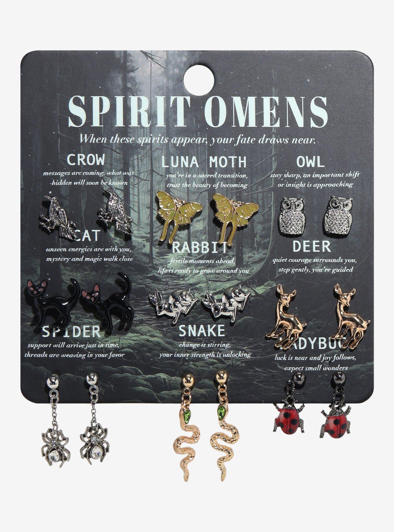 Spirit Omen Animals Stud Earring Set, , hi-res