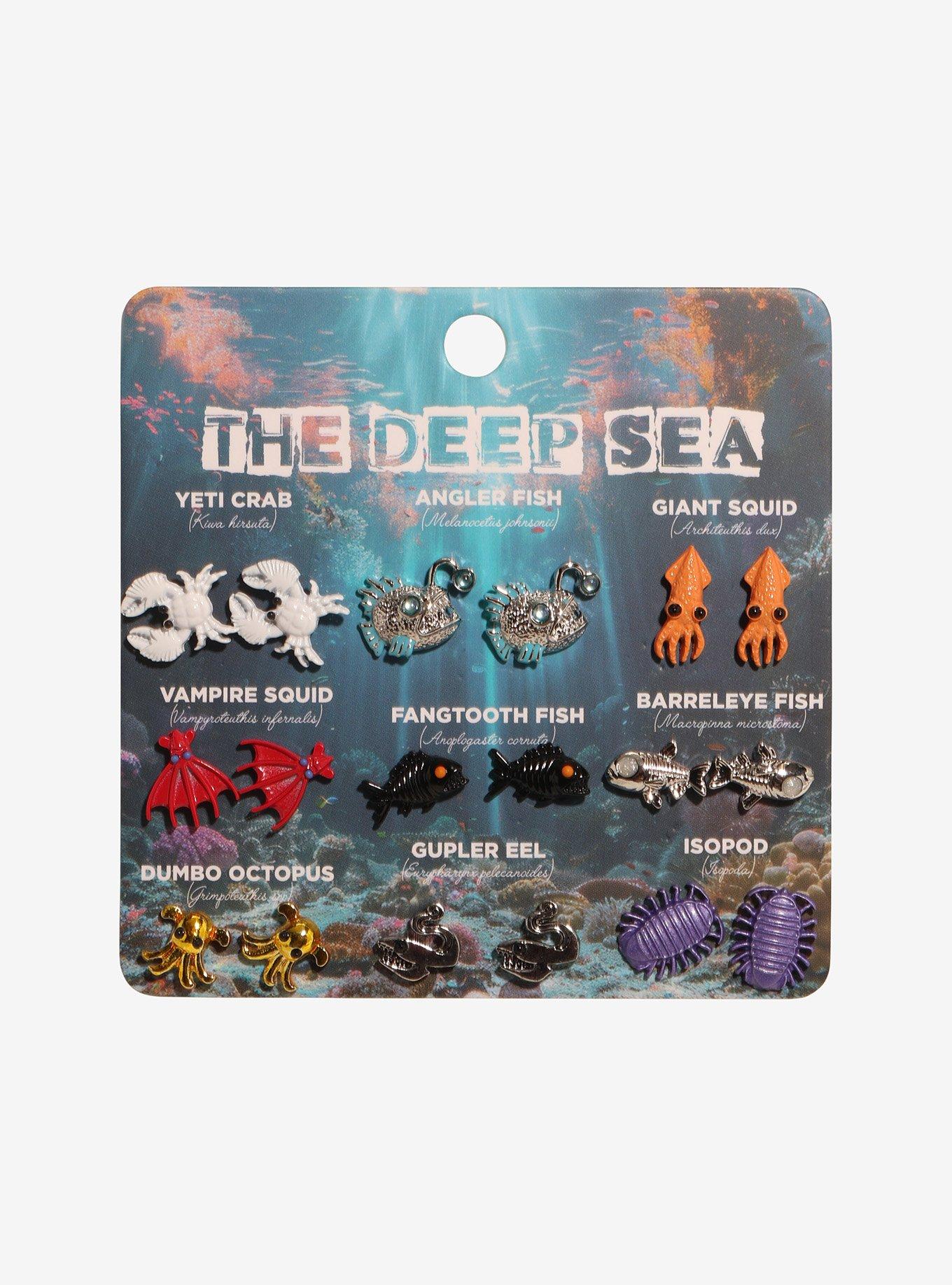 Deep Sea Creatures Stud Earring Set, , hi-res