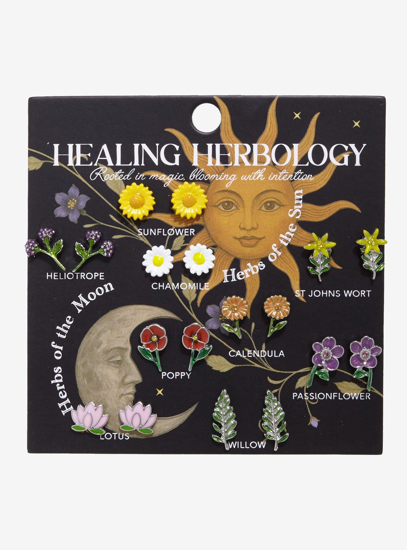 Thorn & Fable Healing Herbology Stud Earring Set, , hi-res