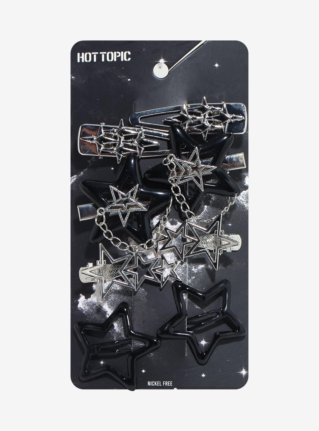 Multi-Star Hair Clip Set, , hi-res