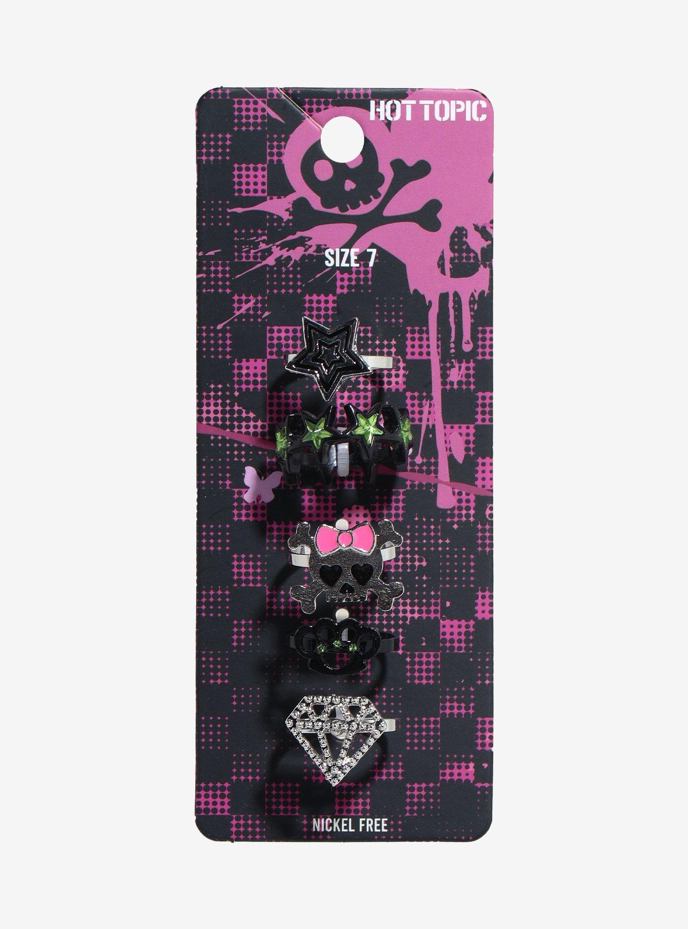 Emo Neon Rawr Ring Set, , hi-res