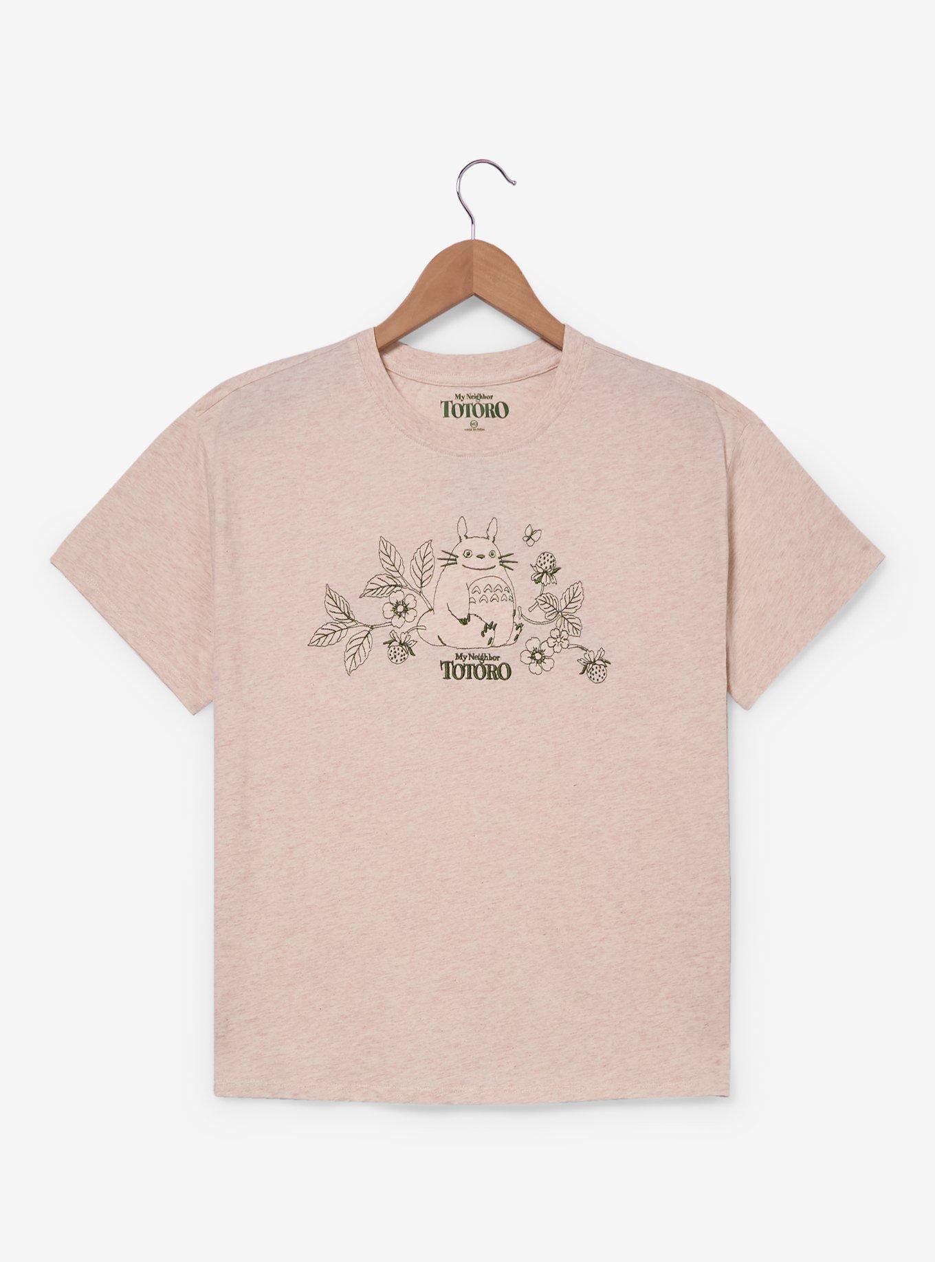 Studio Ghibli&reg; My Neighbor Totoro Embroidered Floral Totoro Women's T-Shirt - BoxLunch Exclusive, , hi-res