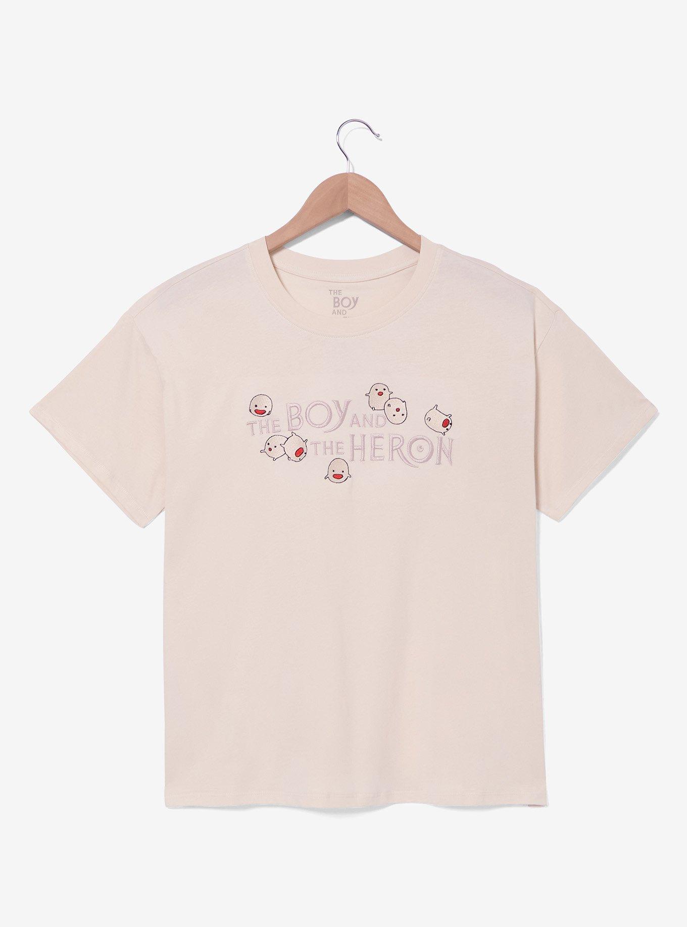 Studio Ghibli&reg; The Boy and The Heron Warawara Embroidered T-Shirt - BoxLunch Exclusive, , hi-res