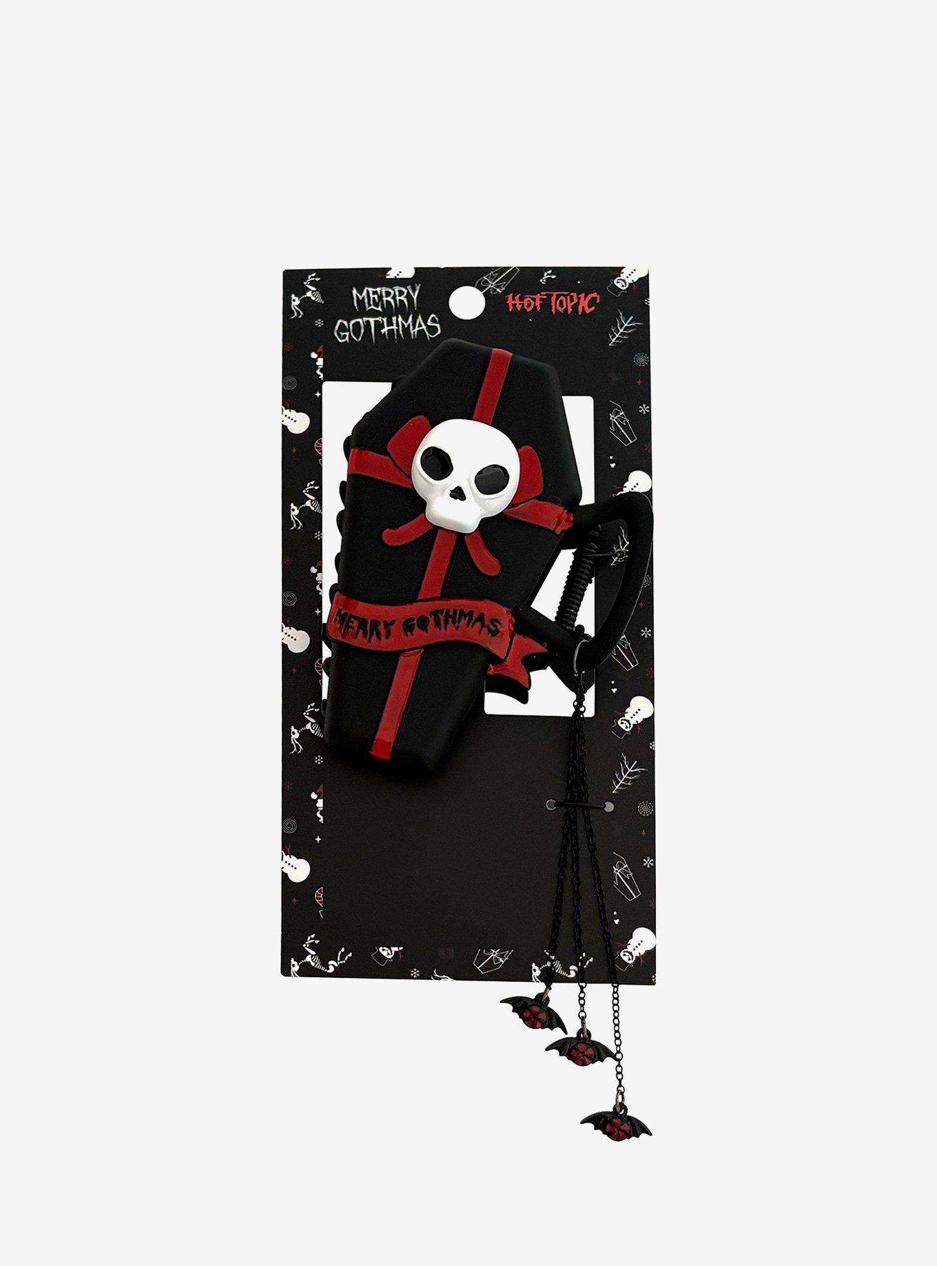 Gothmas Skull Coffin Gift Claw Hair Clip, , hi-res