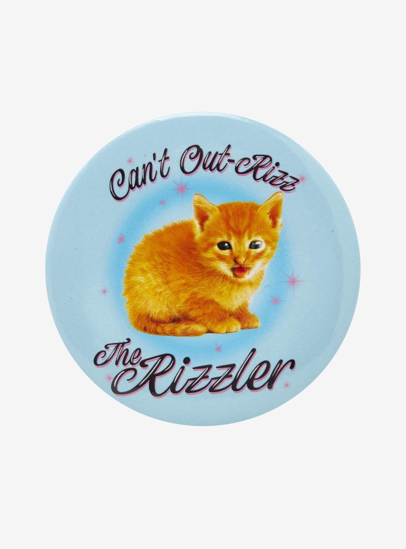 Kitten The Rizzler 3 Inch Button, , hi-res
