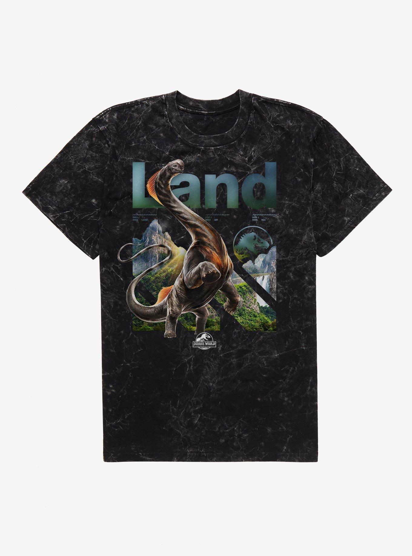 Jurassic World Rebirth Land Titanosaurus Mineral Wash T-Shirt, , hi-res