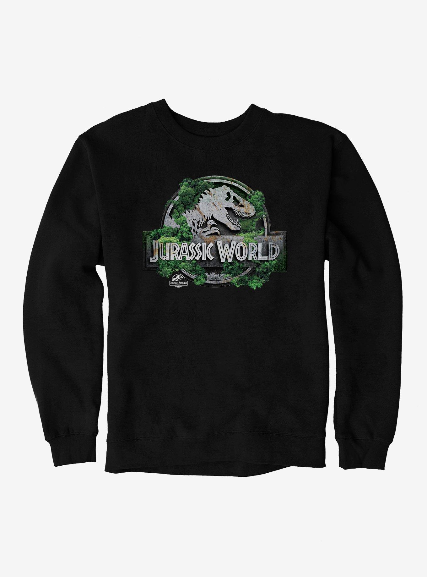 Jurassick World Rebirth Jungle Logo Sweatshirt, BLACK, hi-res